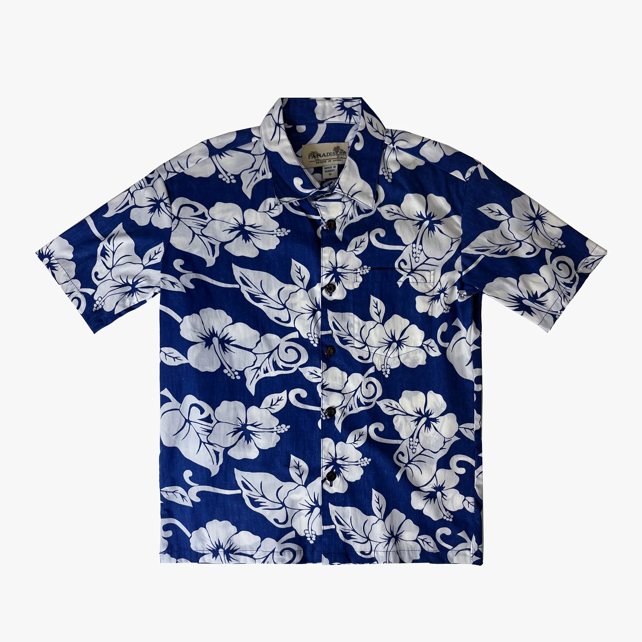 Hibiscus Reverse Print Aloha Shirt - Image 7