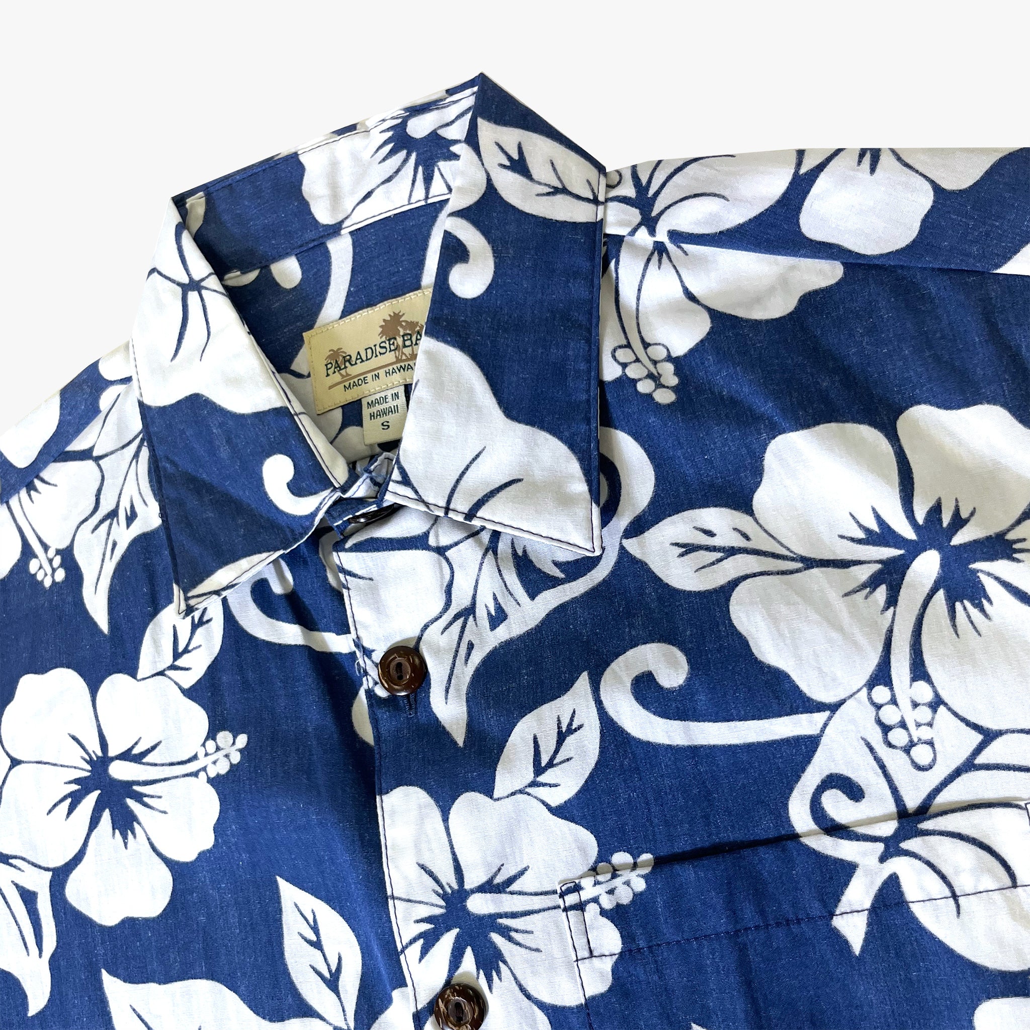 Hibiscus Reverse Print Aloha Shirt - Image 8