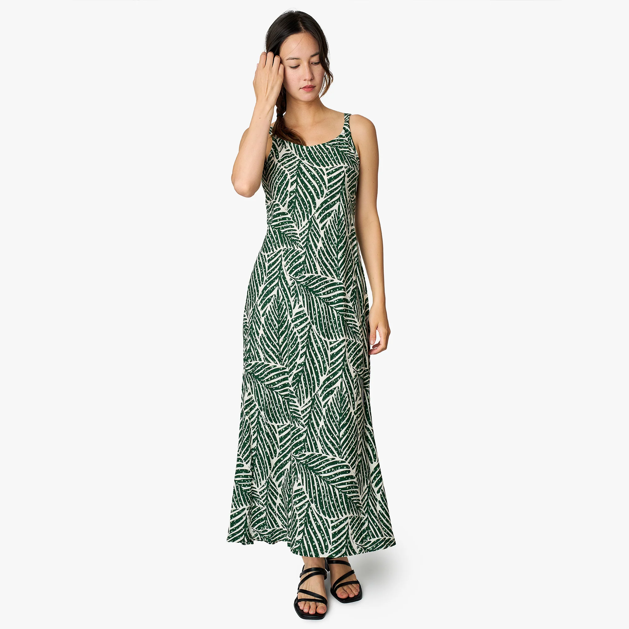 Kiko Leaf Long Dress - Image 3