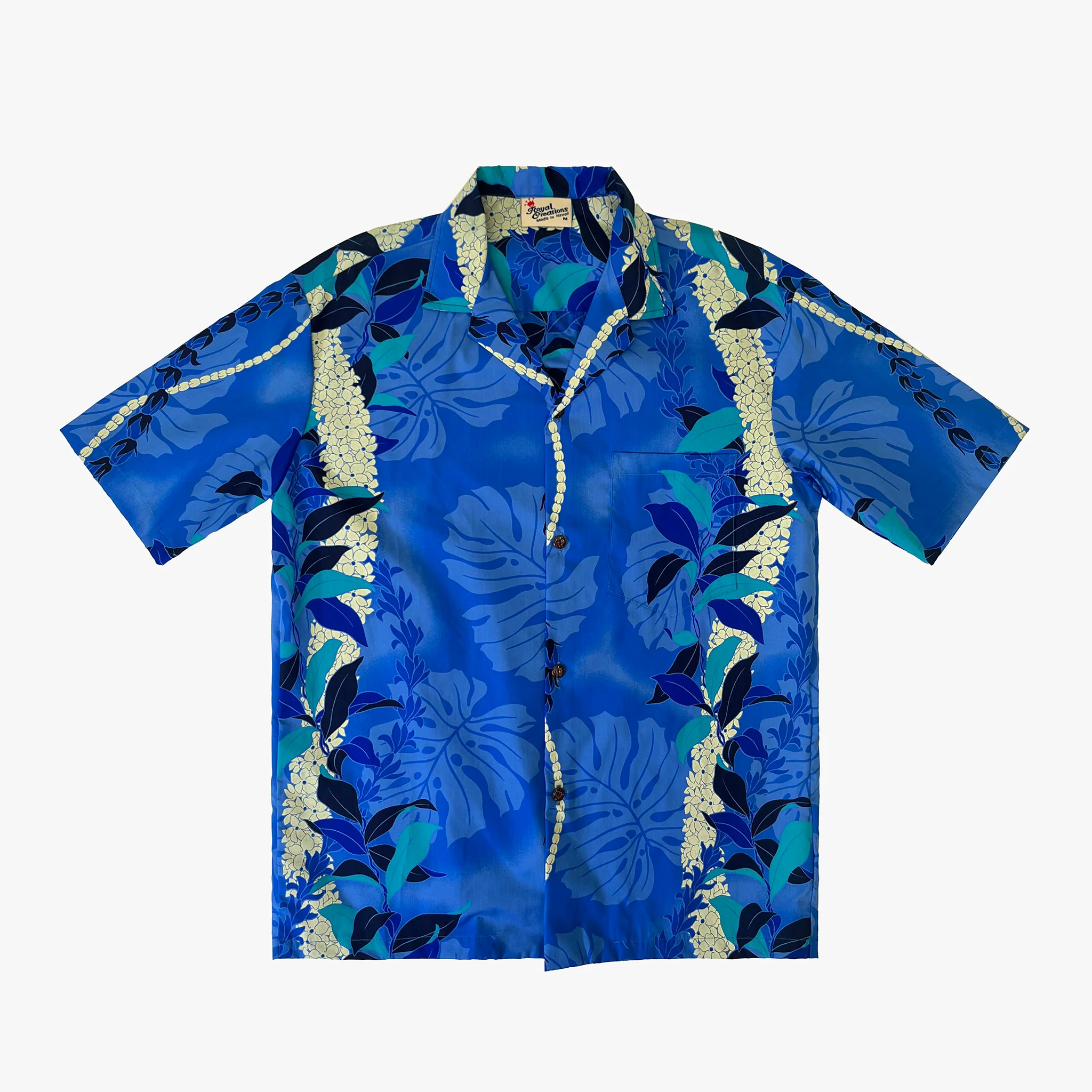 Maile Monstera Panel Aloha Shirt - Image 3