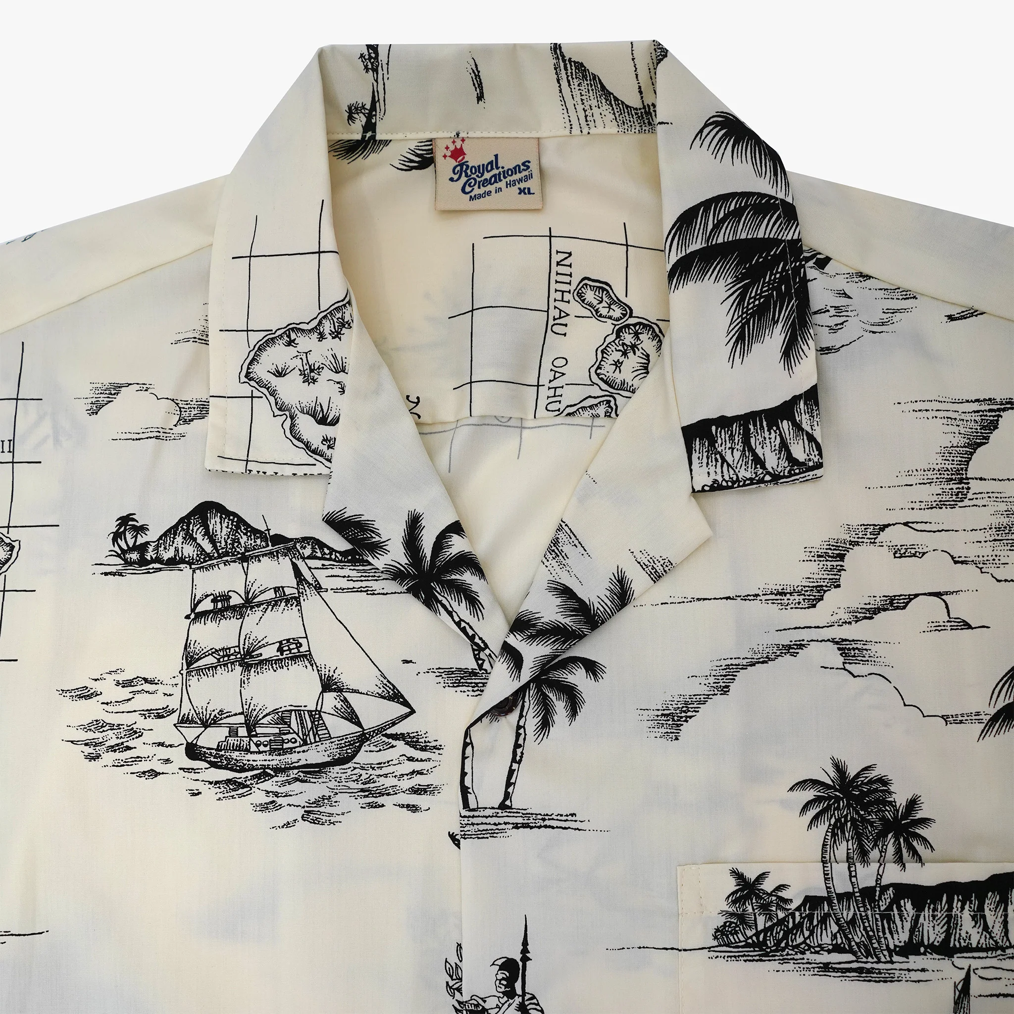 Map of Hawaii Aloha Shirt - Image 8