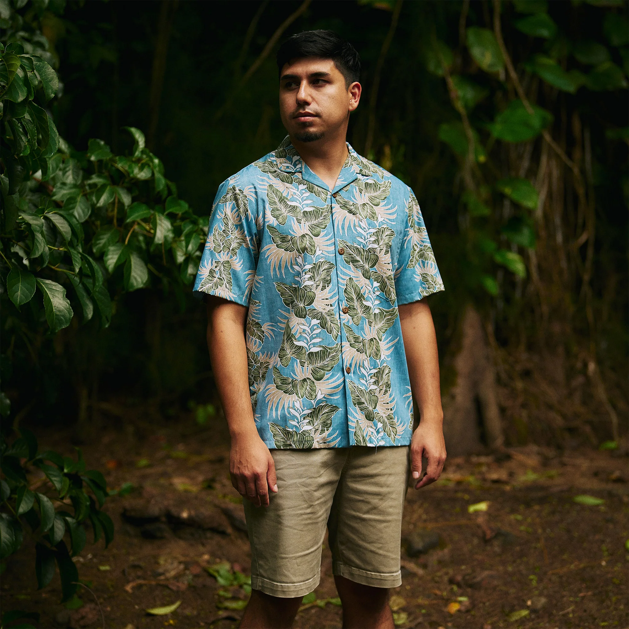 Monstera Panel Aloha Shirt - Image 2