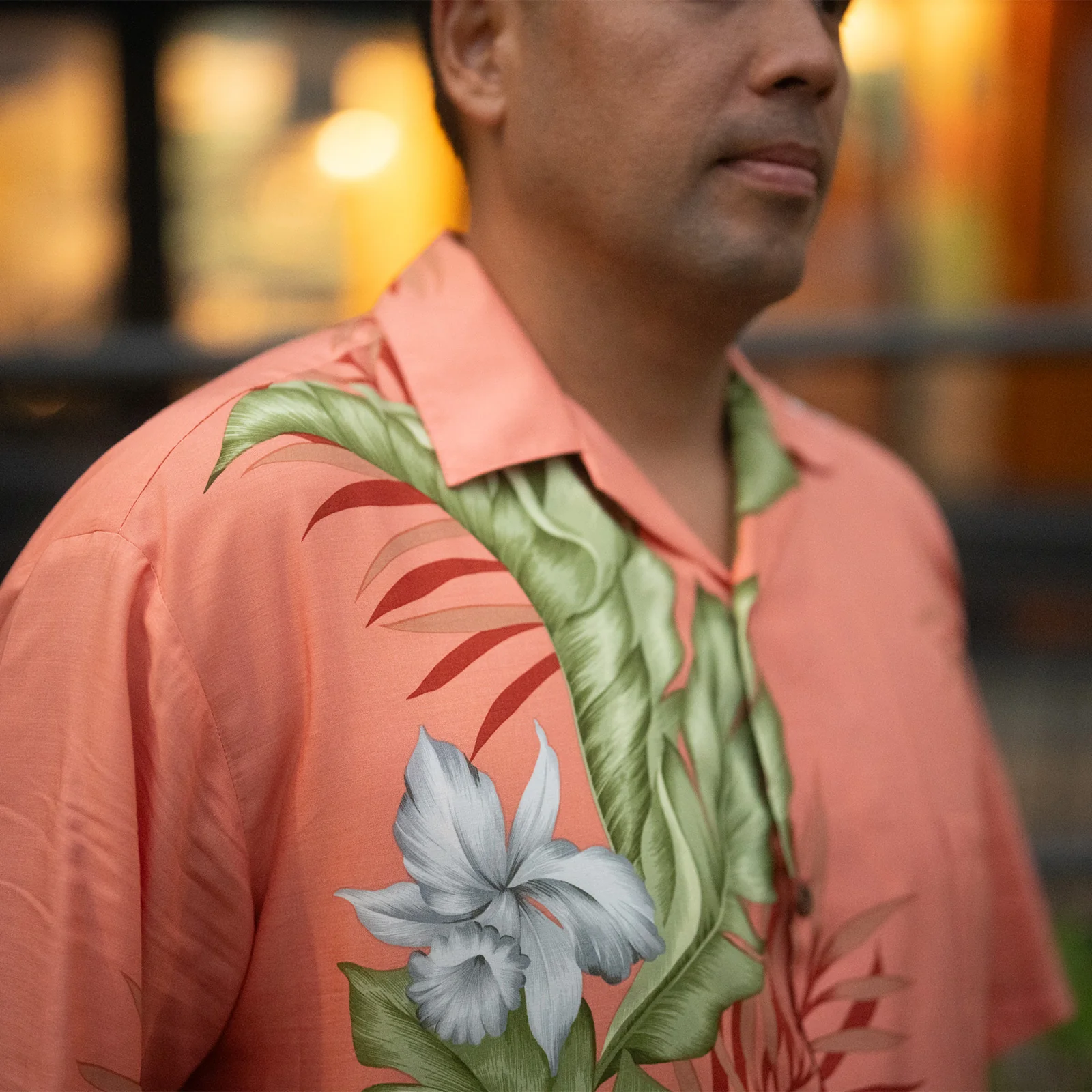 Orchid Panel Aloha Shirt - Image 4