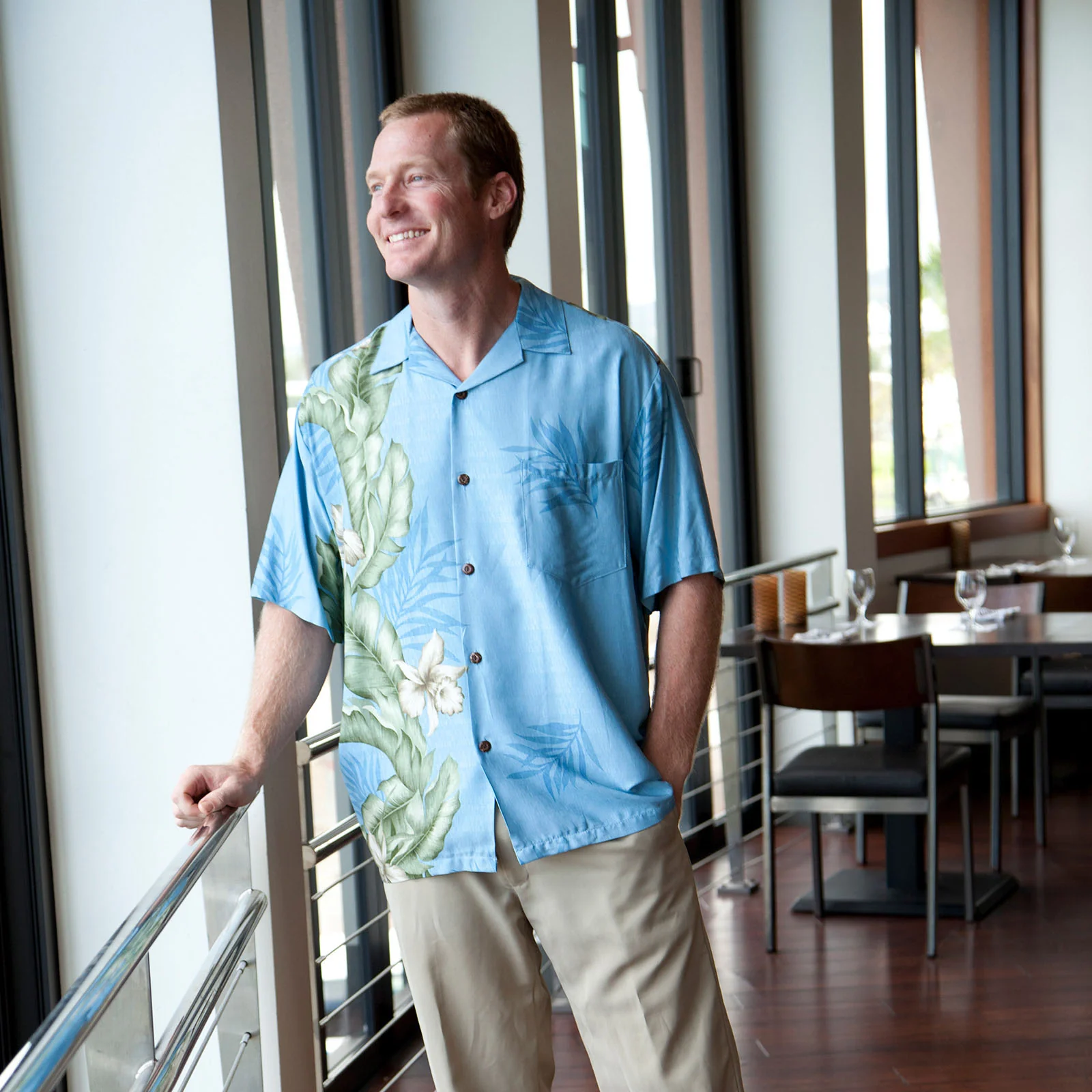 Orchid Panel Aloha Shirt - Image 5