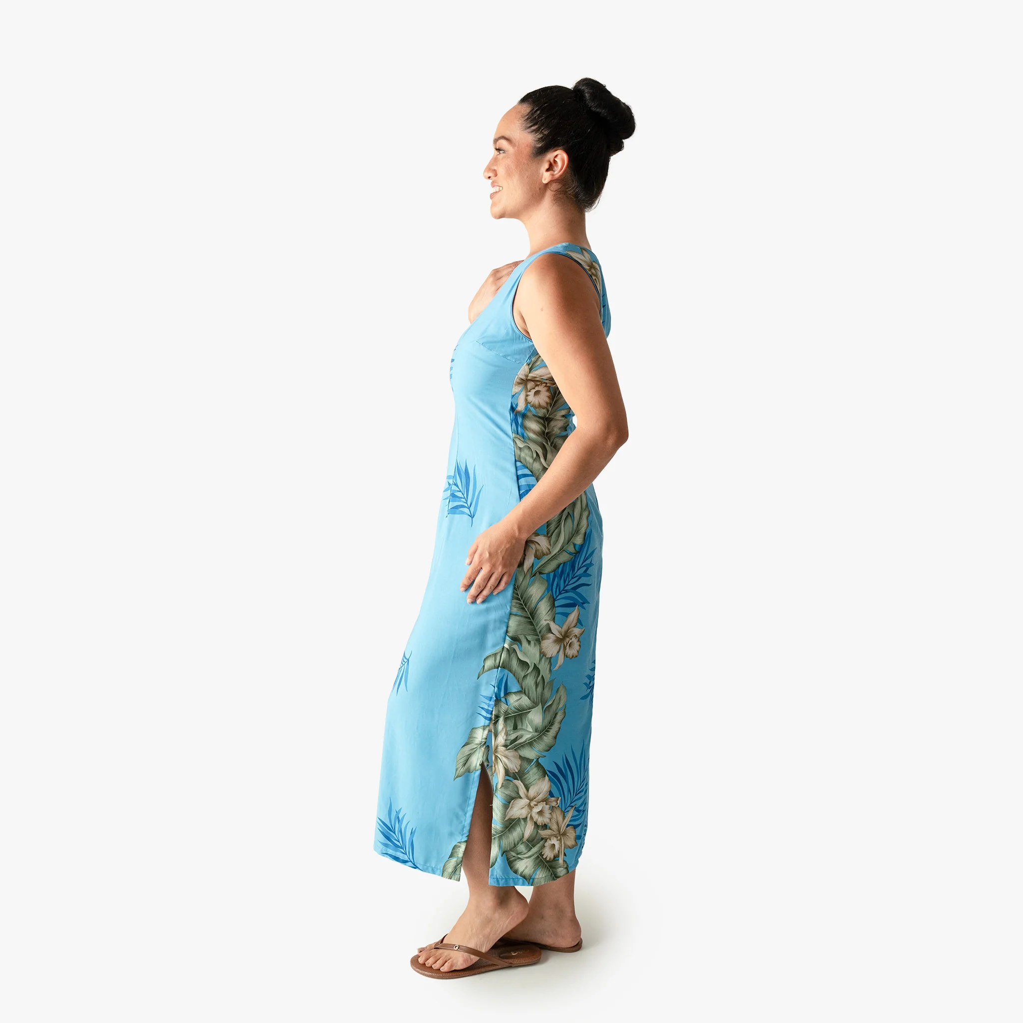 Orchid Panel Long Dress - Image 12