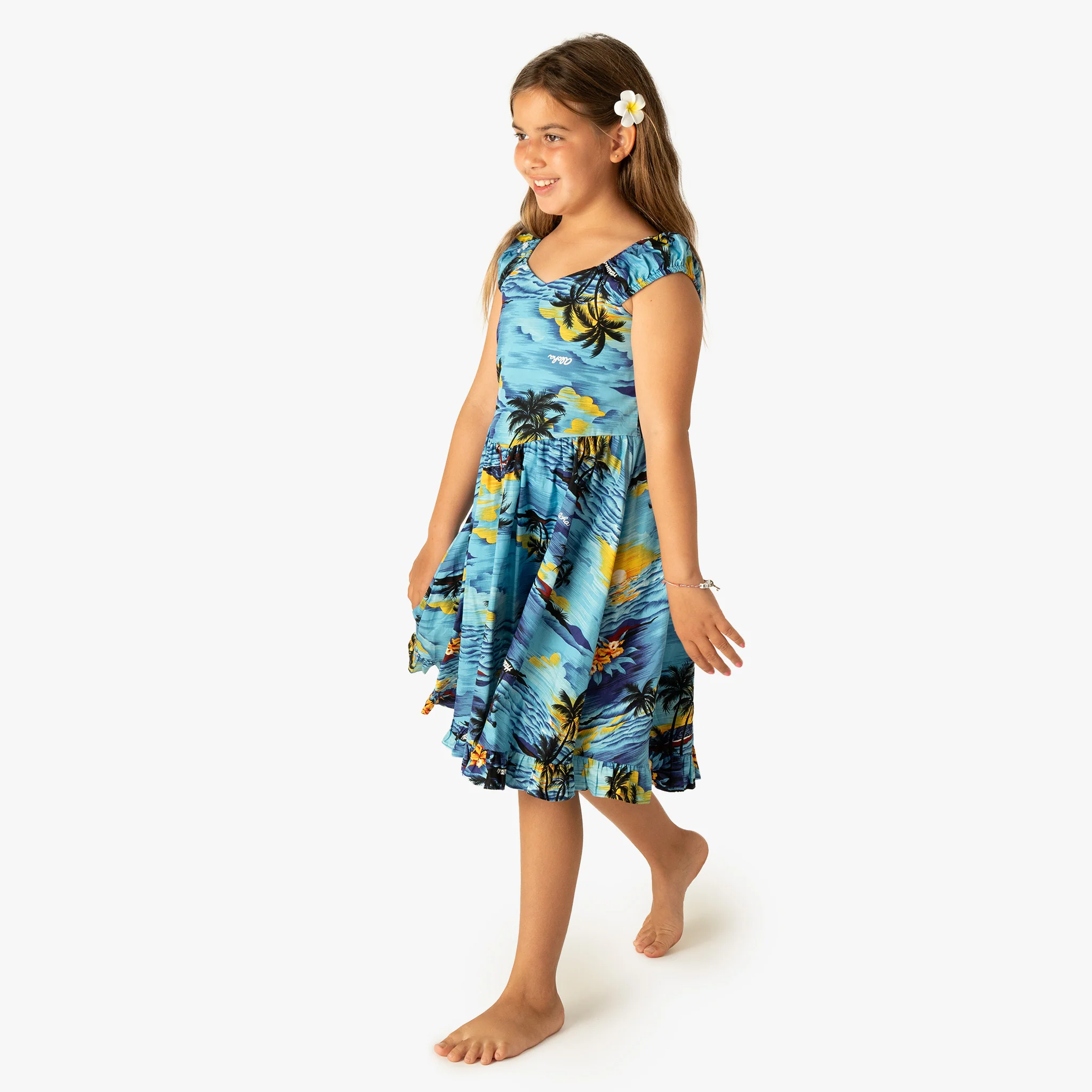 Palm Tree Girls Sundress - Image 3