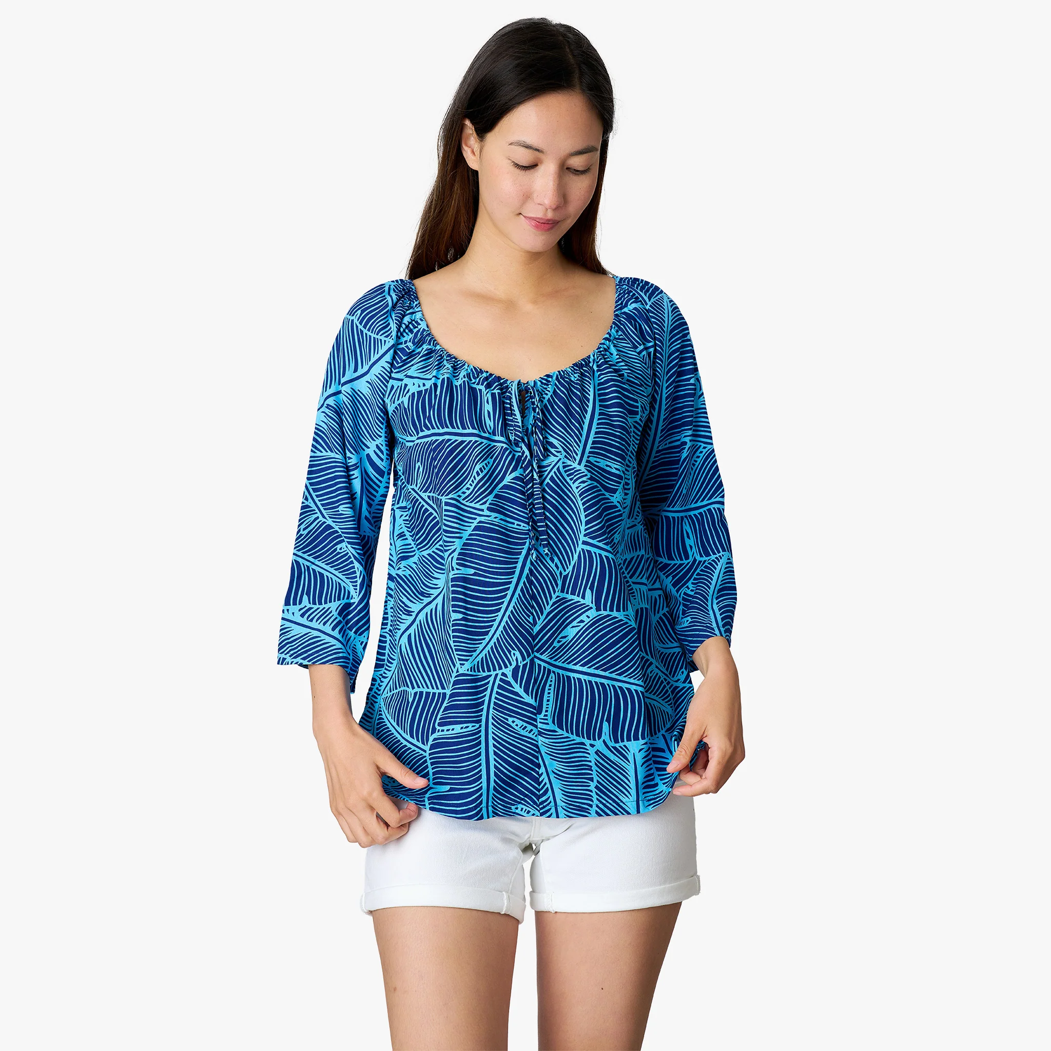Banana Leaf Peasant Top - Image 10