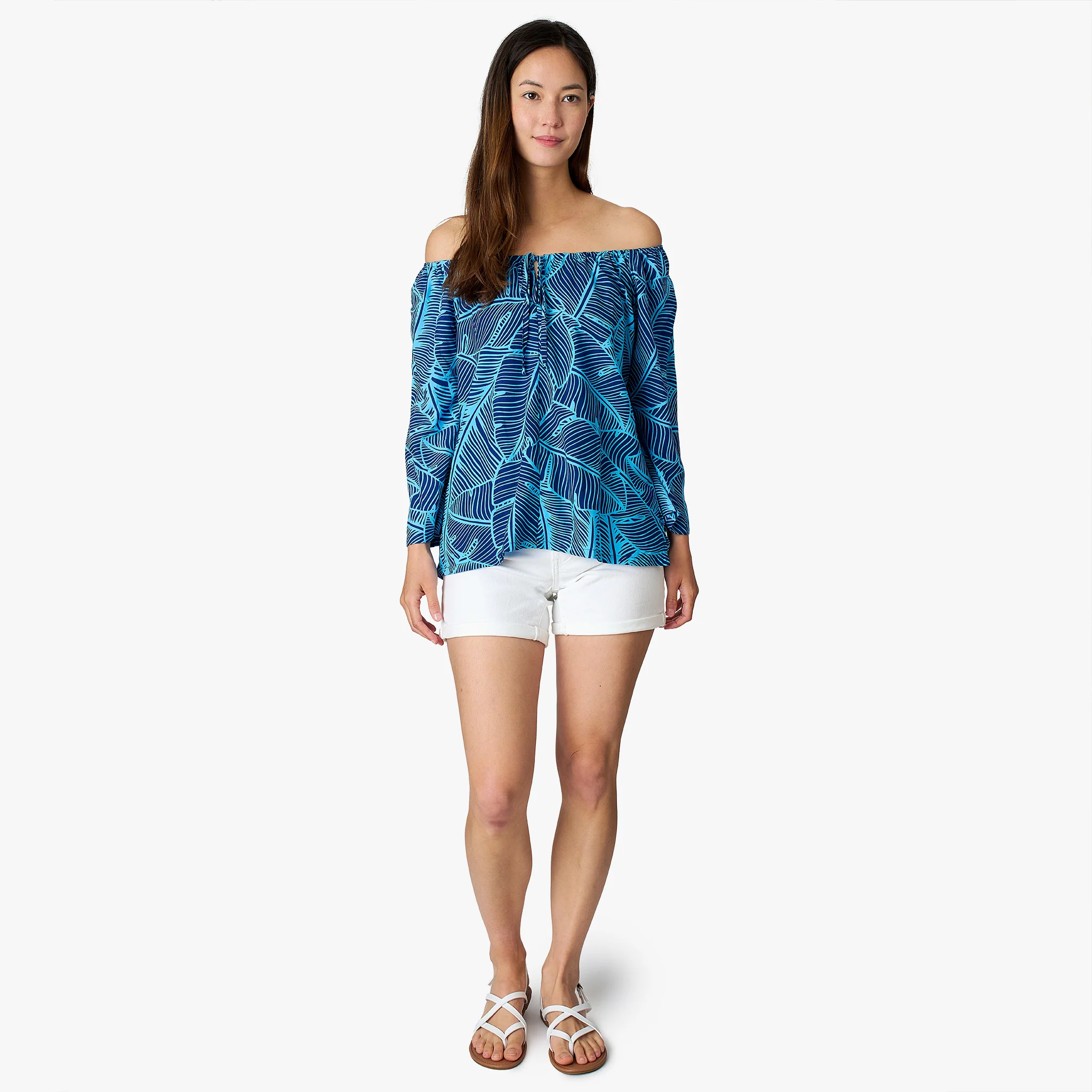 Banana Leaf Peasant Top - Image 12