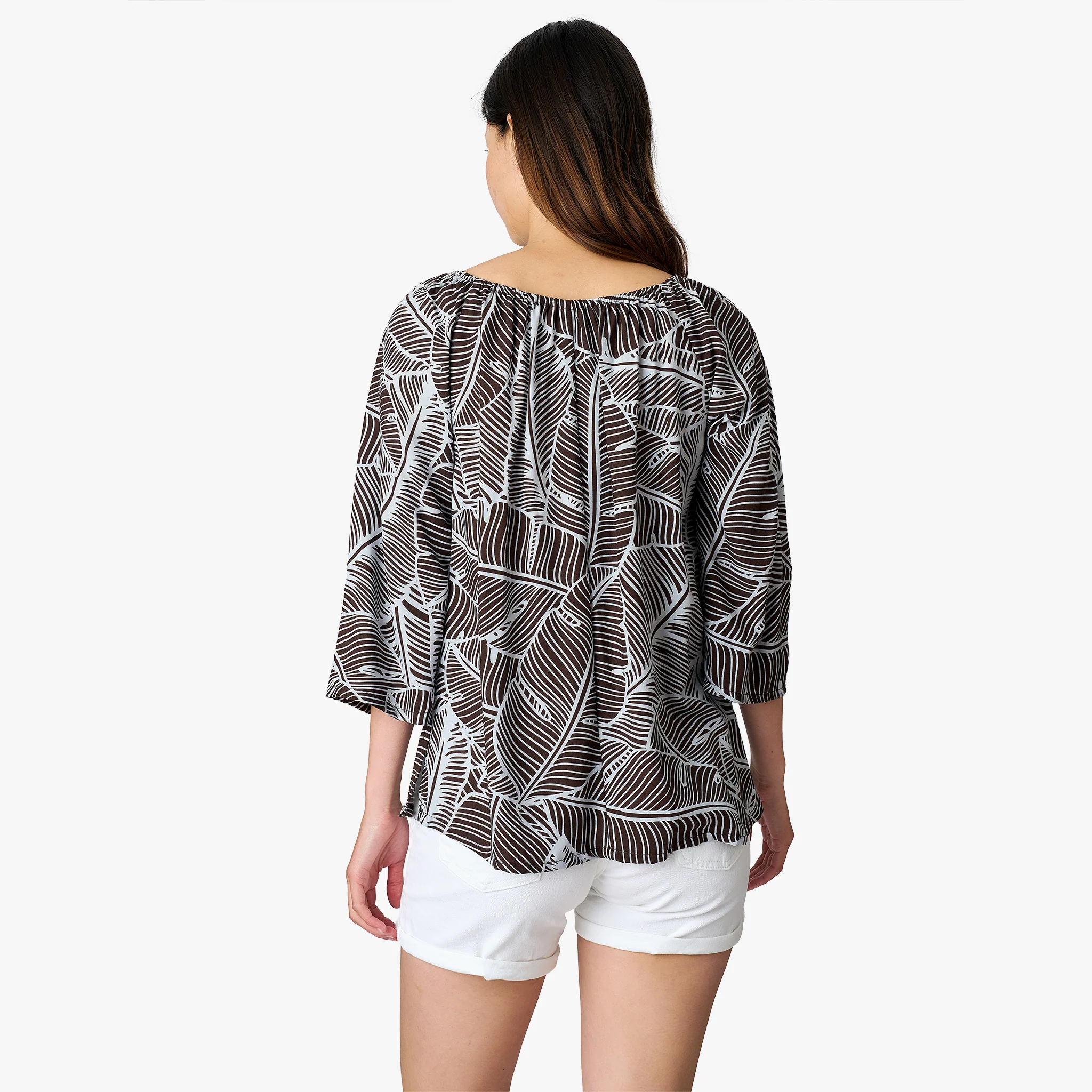 Banana Leaf Peasant Top - Image 3