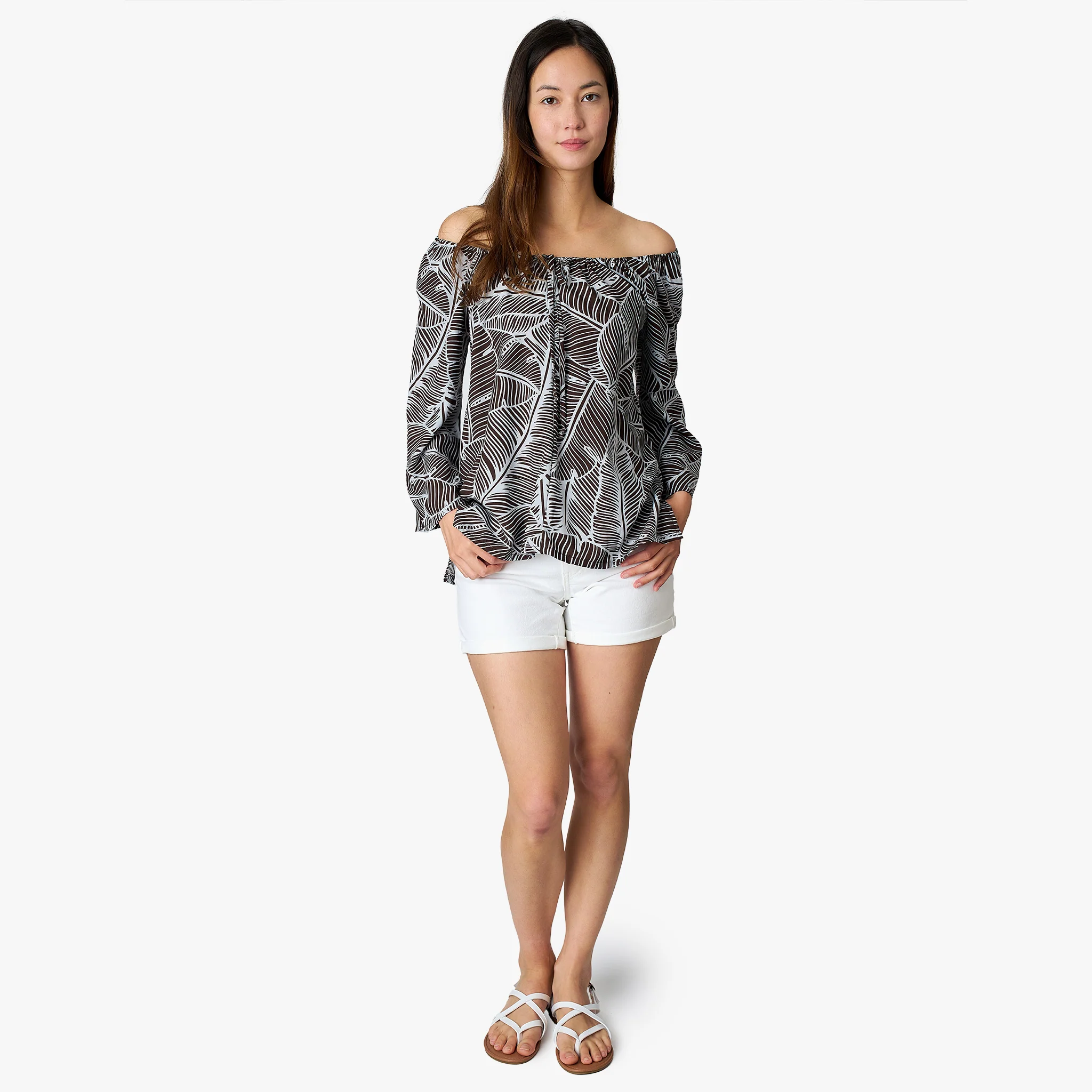 Banana Leaf Peasant Top - Image 4