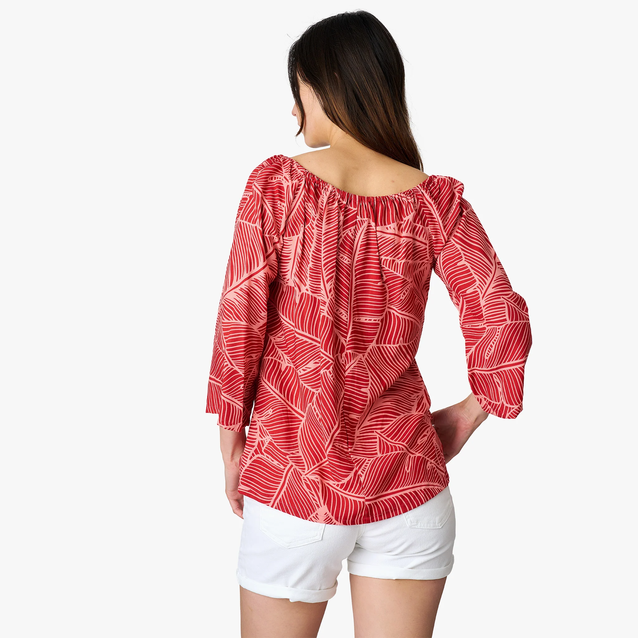 Banana Leaf Peasant Top - Image 7