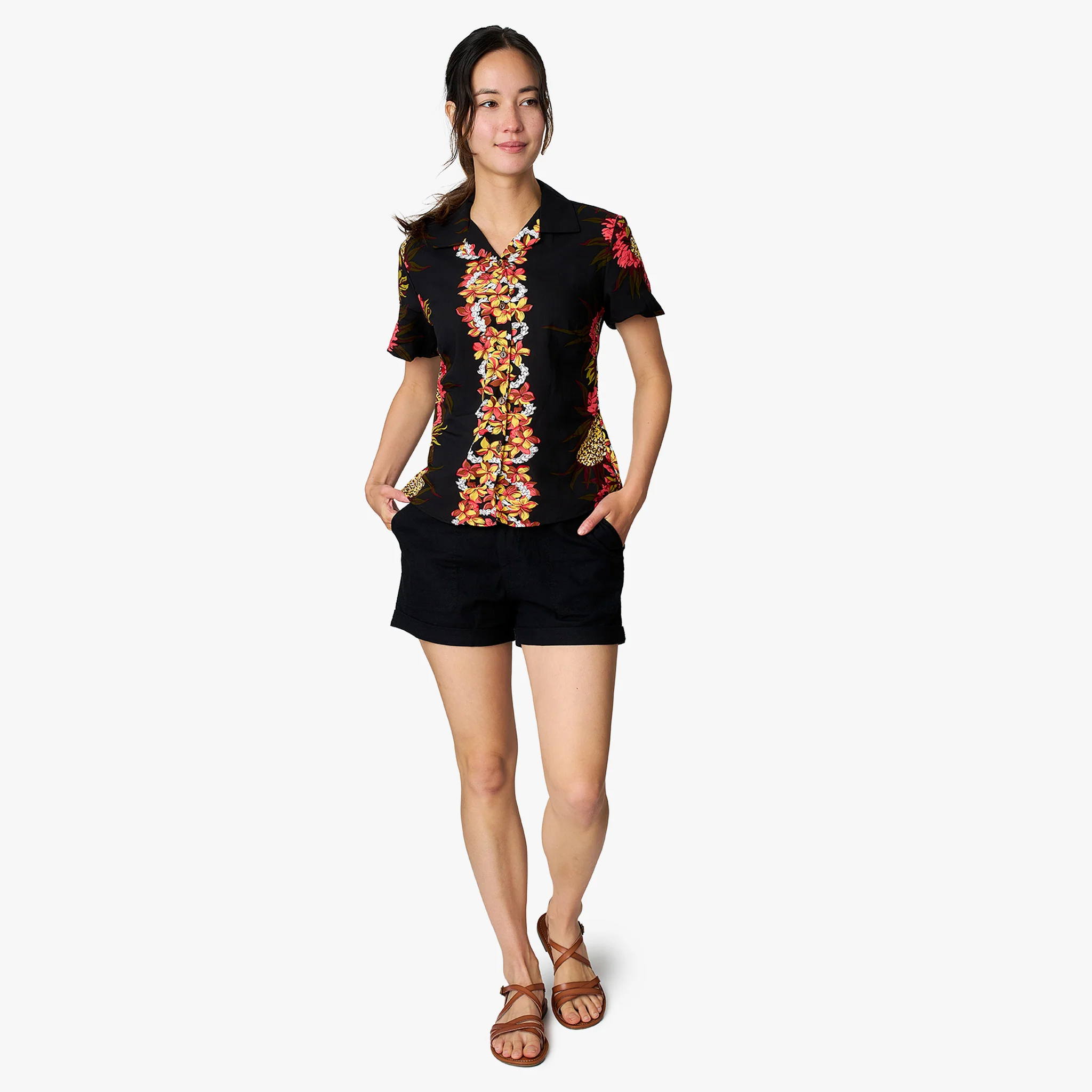 Pineapple Panel Camp Blouse - Image 4