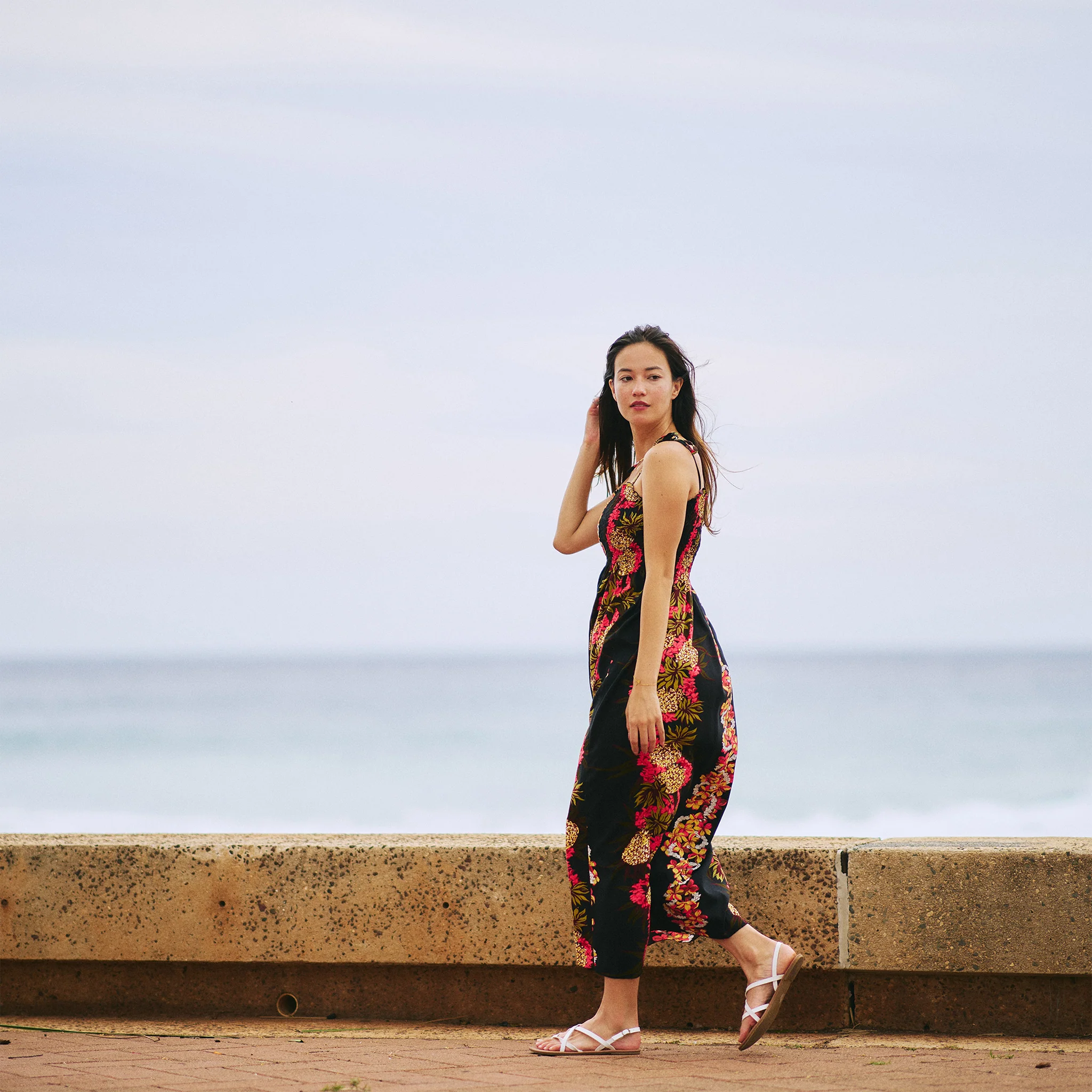 Pineapple Panel Long Smock Dress - Image 2