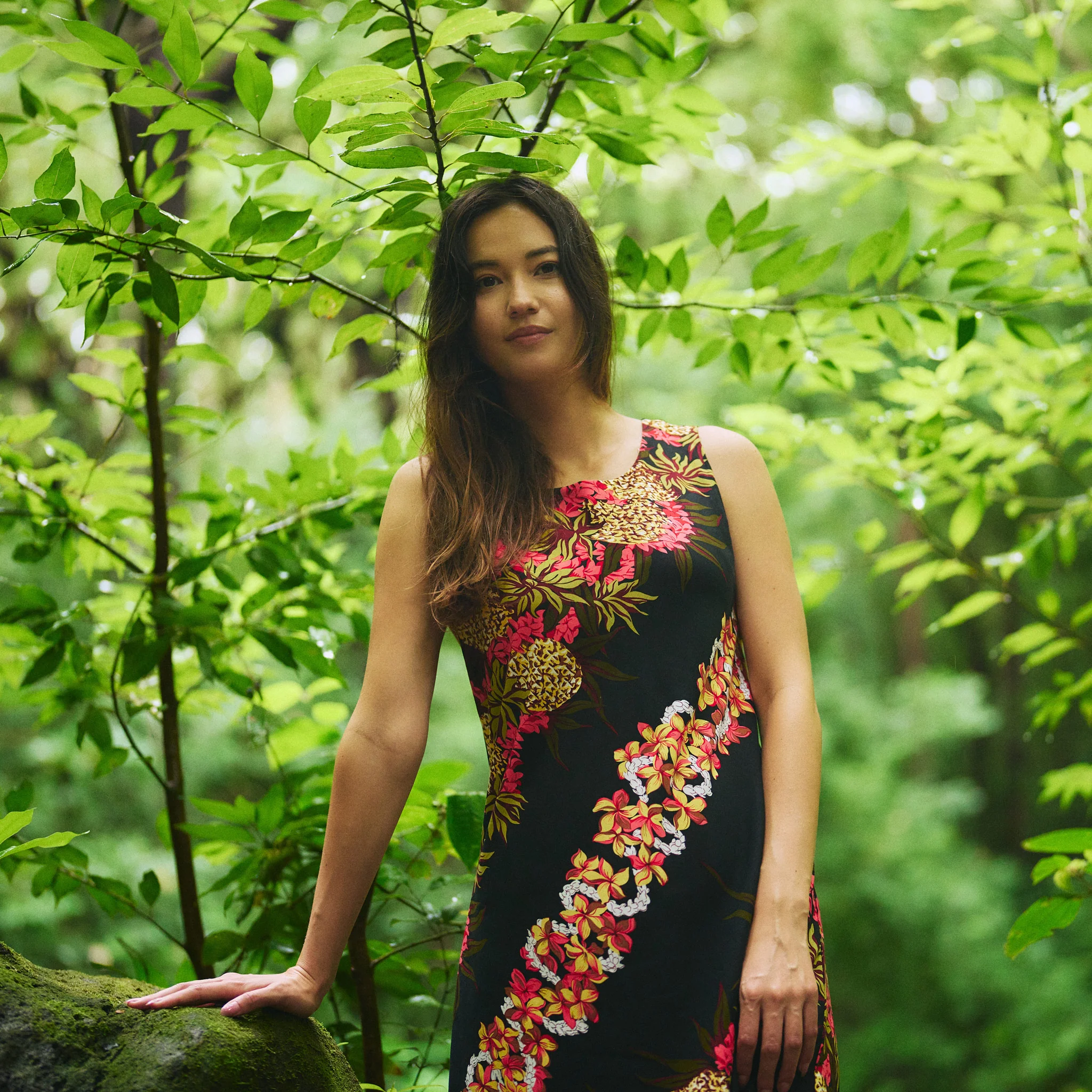 Pineapple Panel Short Sleeveless Dress - Image 3