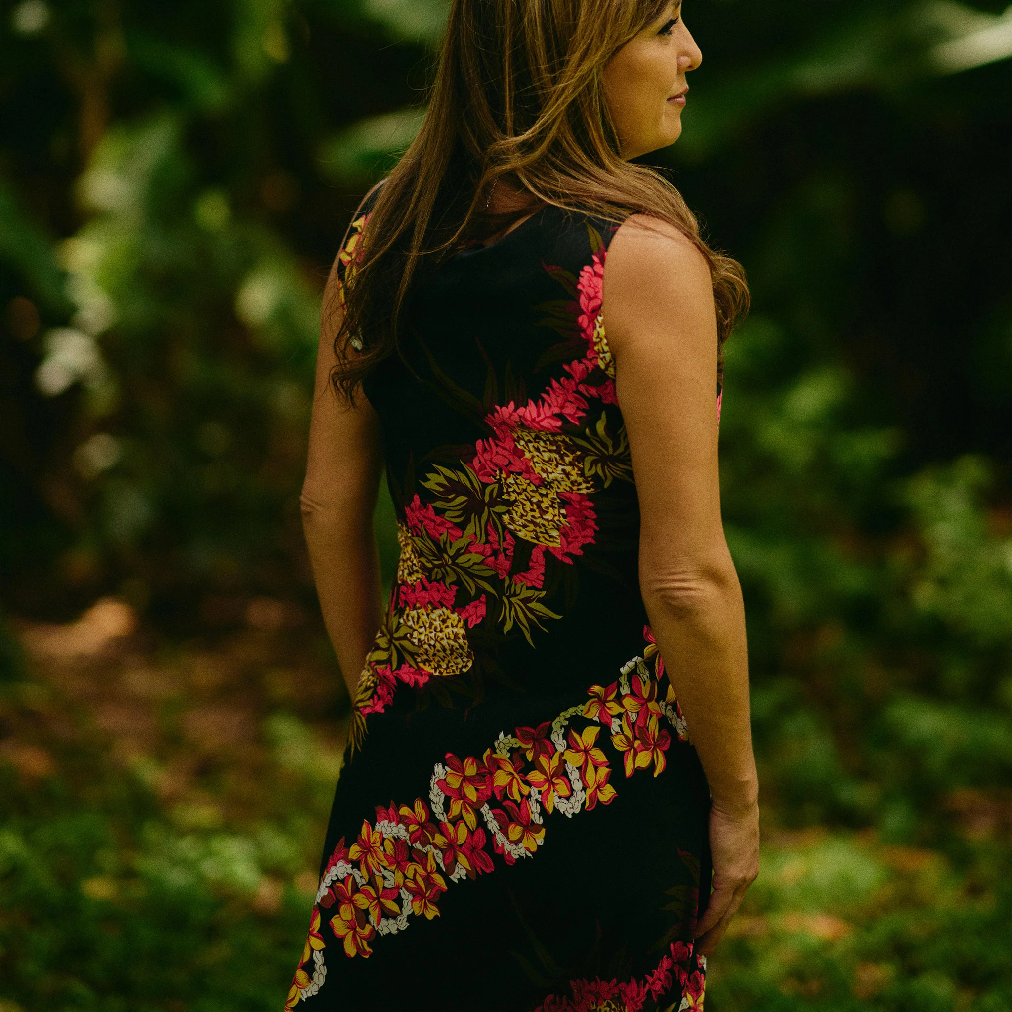 Pineapple Panel Short Sleeveless Dress - Image 6