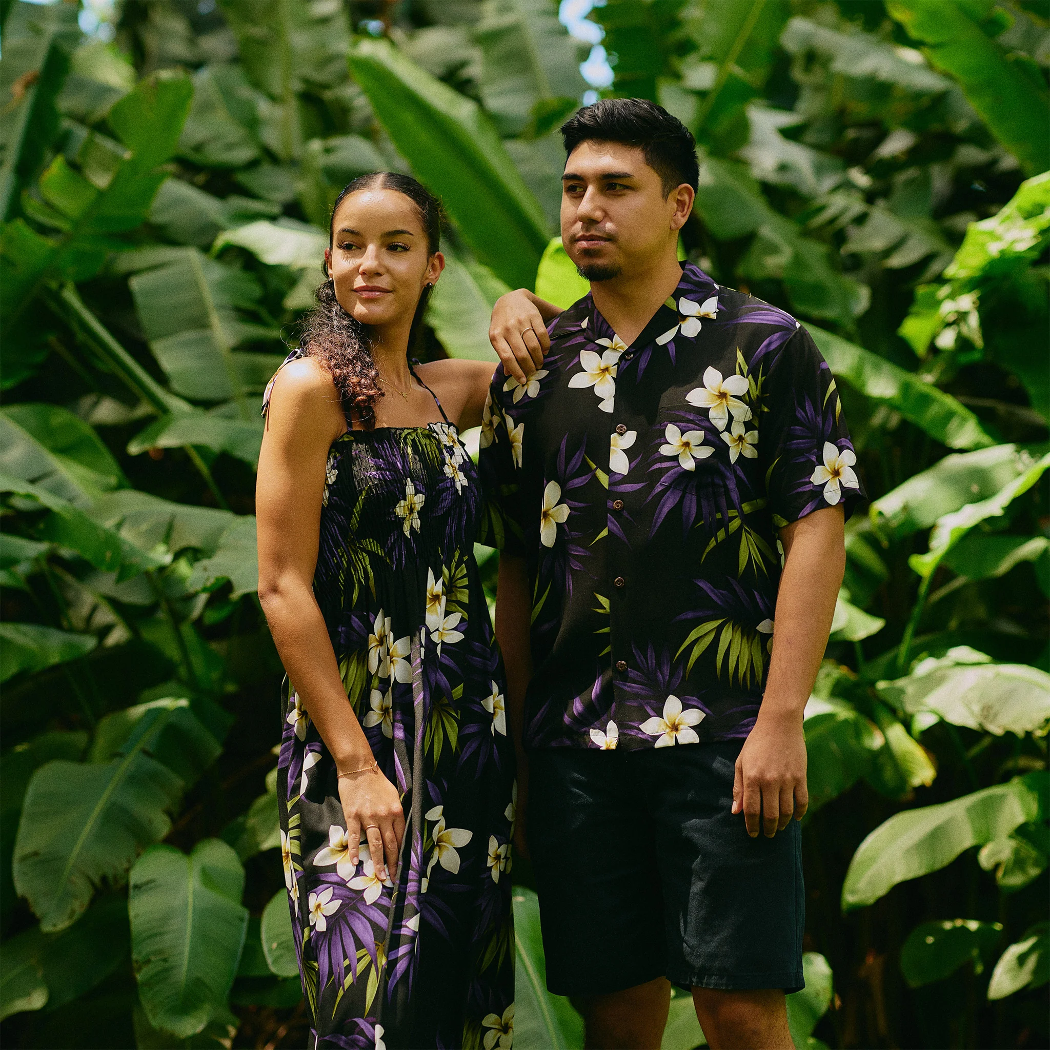 Plumeria Cluster Aloha Shirt - Image 4
