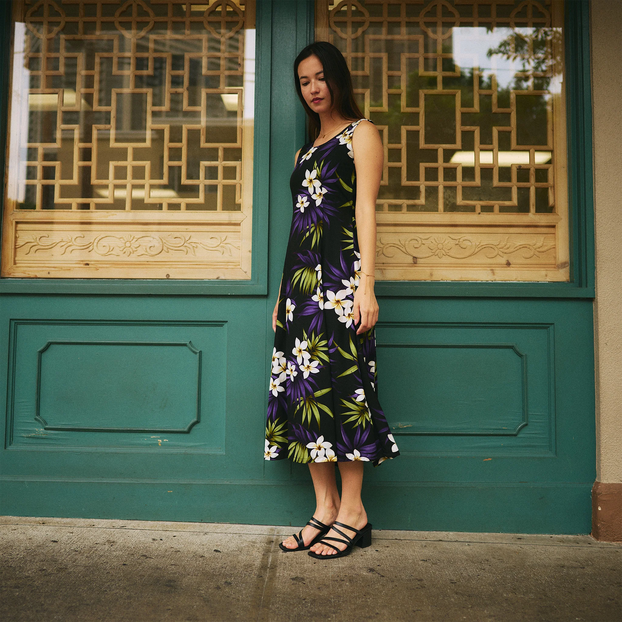 Plumeria Cluster Sylvia Dress - Image 2