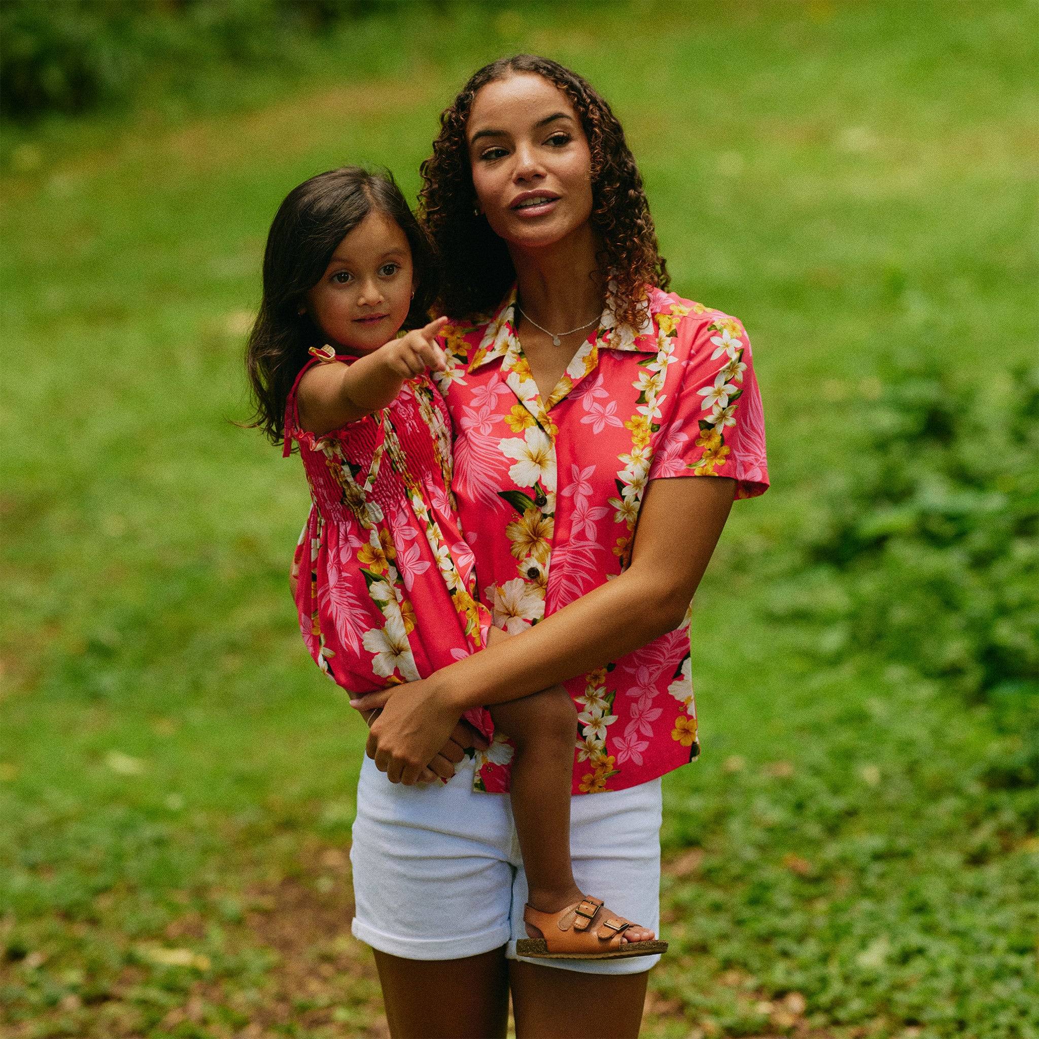 Plumeria Panel Camp Blouse - Image 4