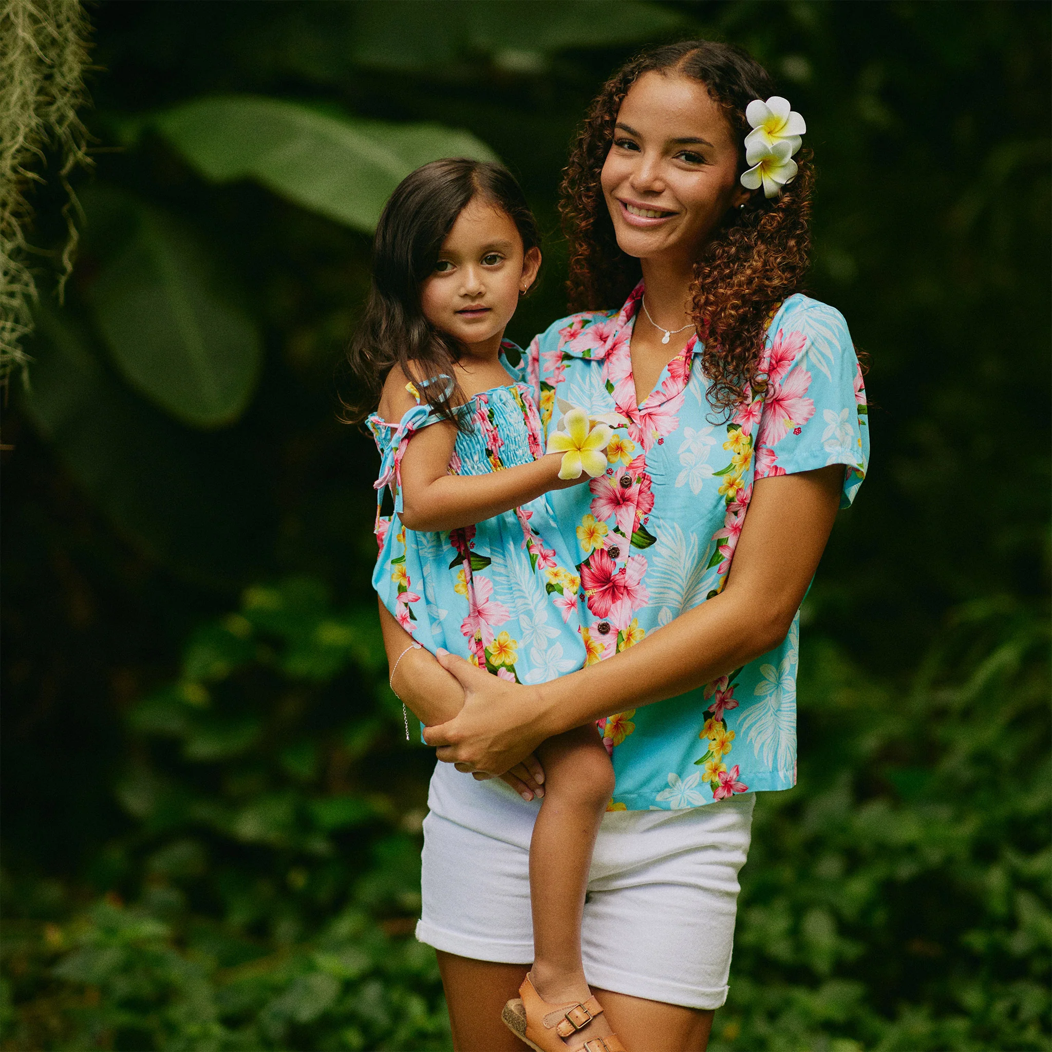 Plumeria Panel Camp Blouse - Image 7