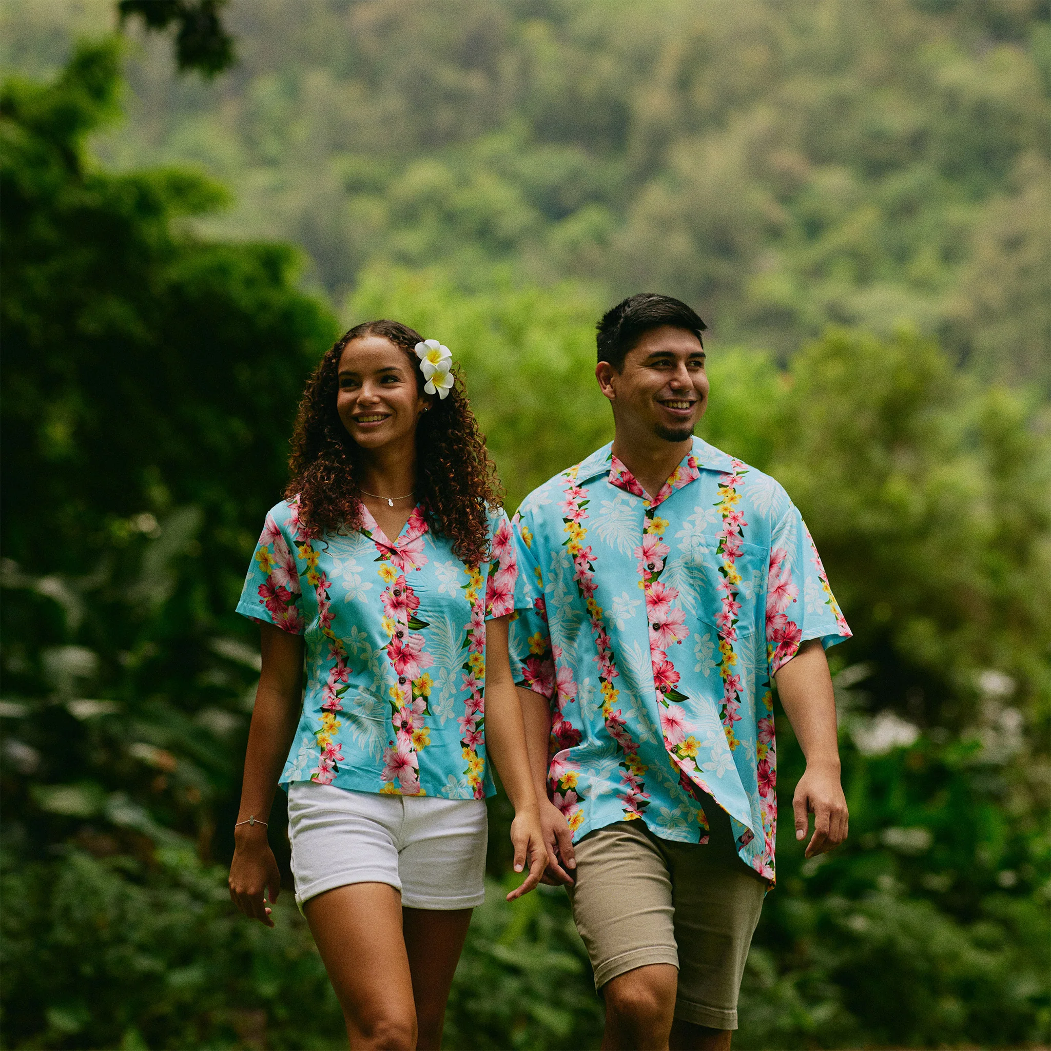 Plumeria Panel Camp Blouse - Image 8