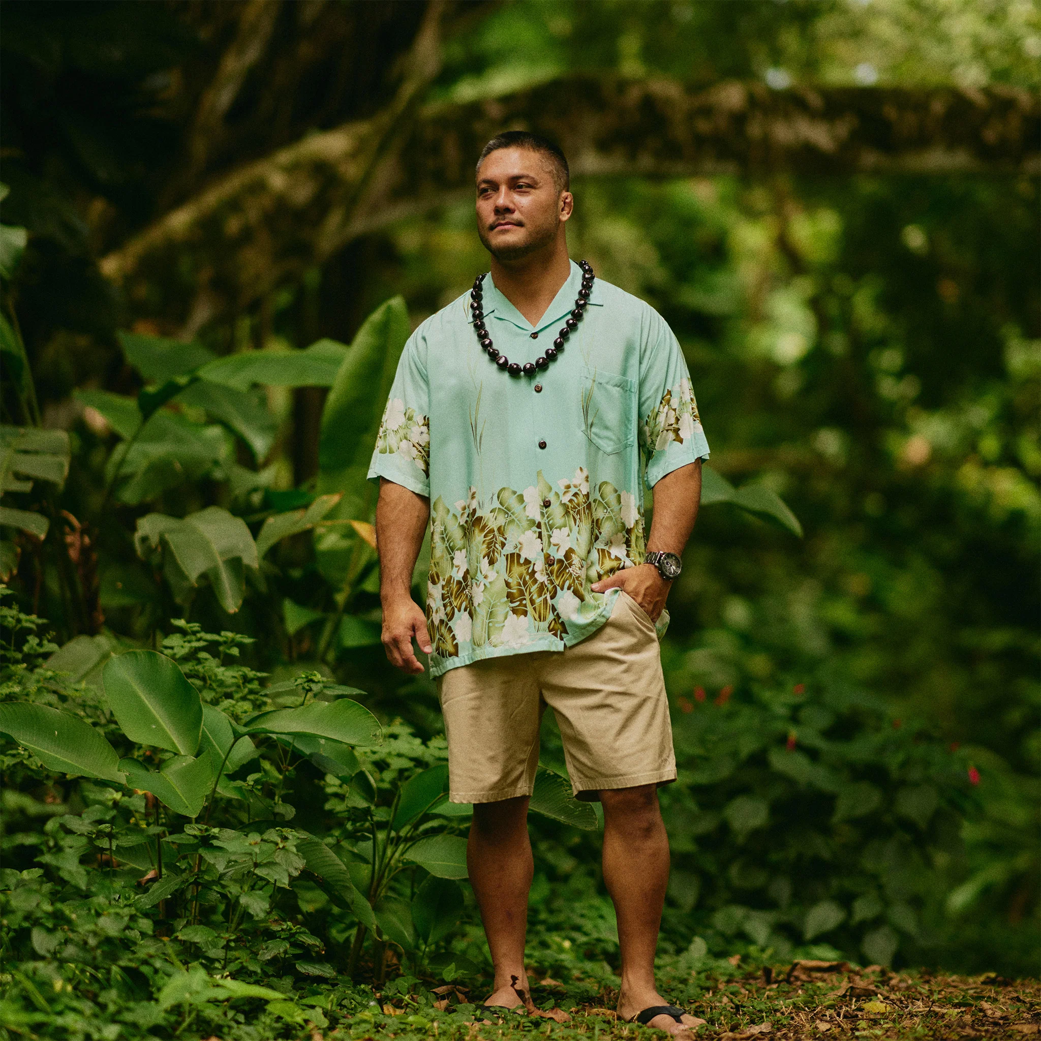 Poplin Border Aloha Shirt - Image 4