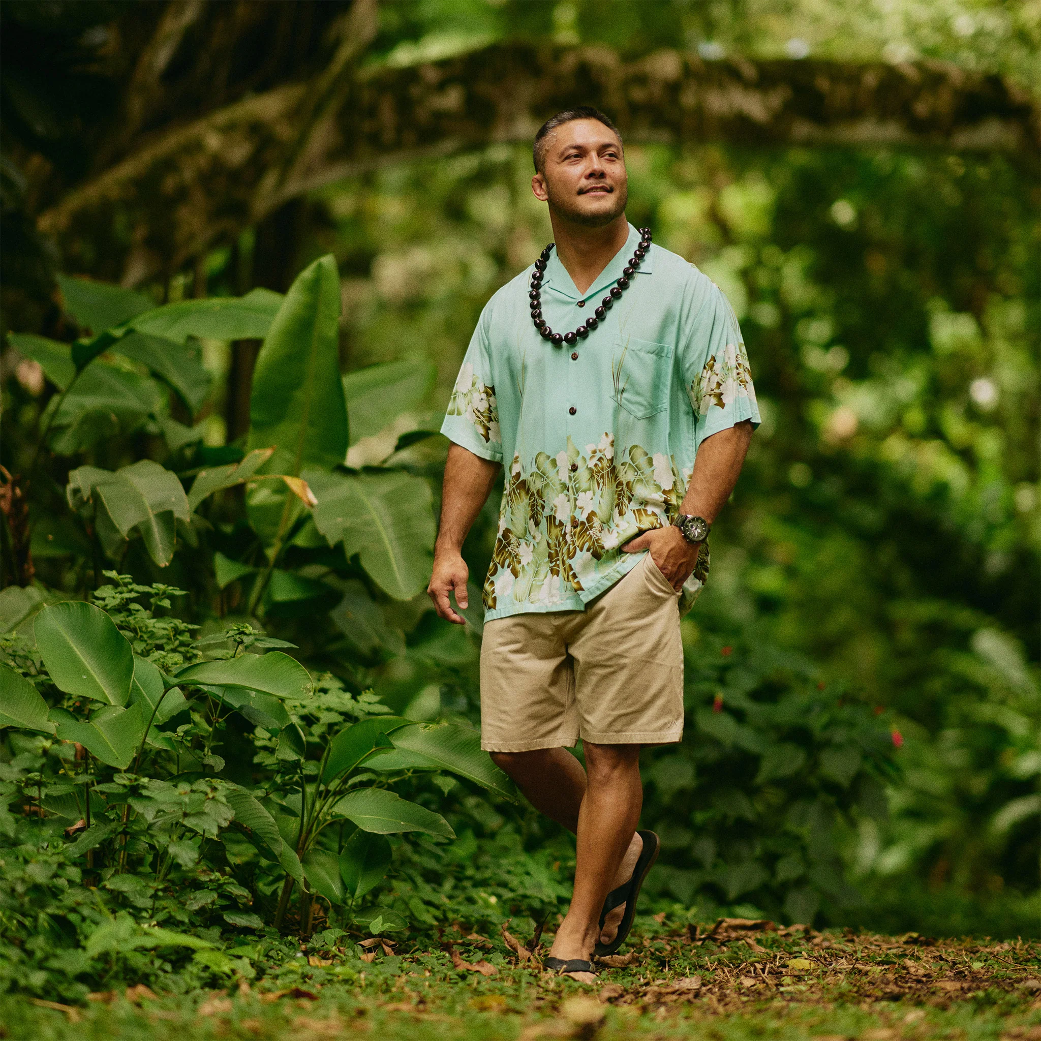 Poplin Border Aloha Shirt - Image 5