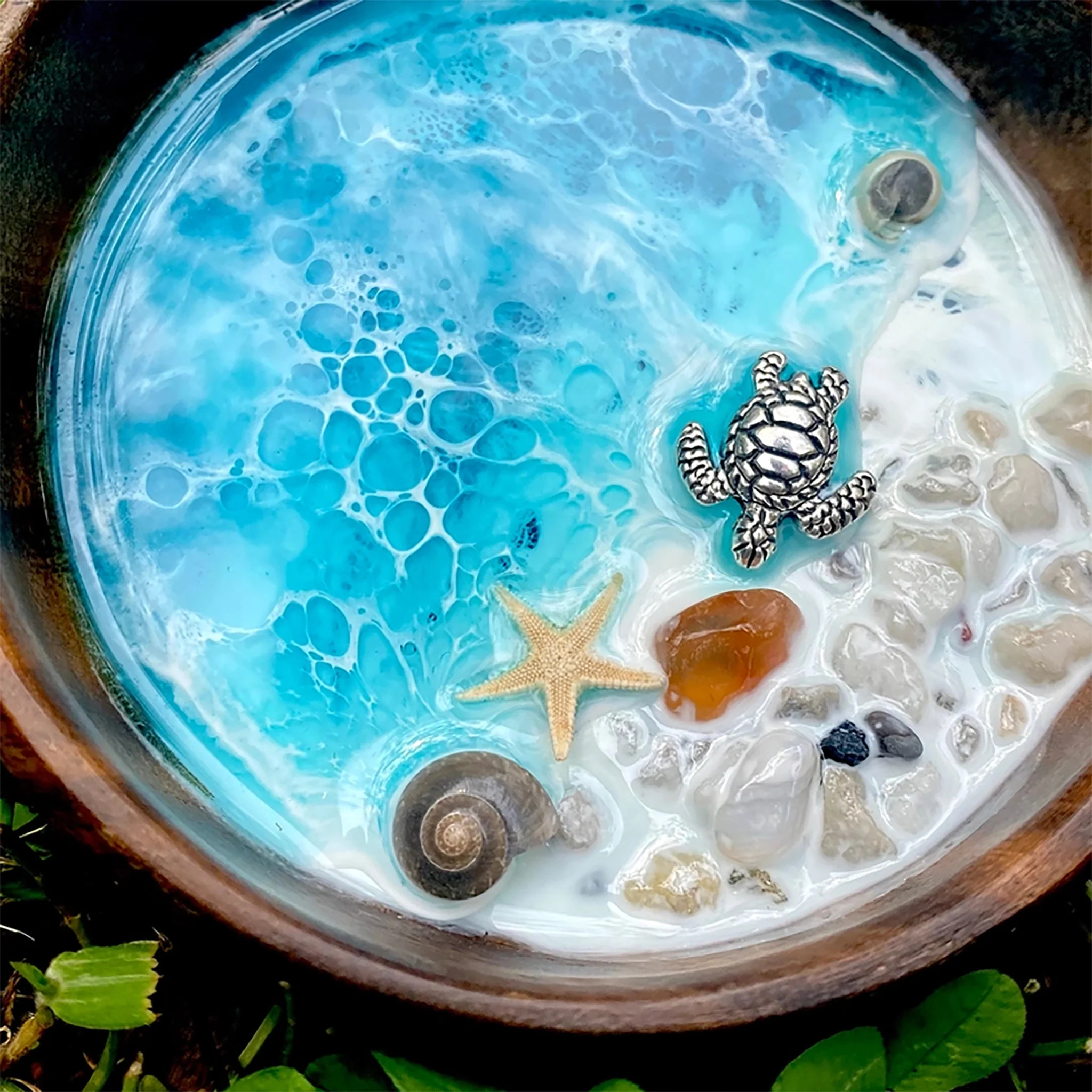 Round Honu Ocean Jewelry Dish - Image 5