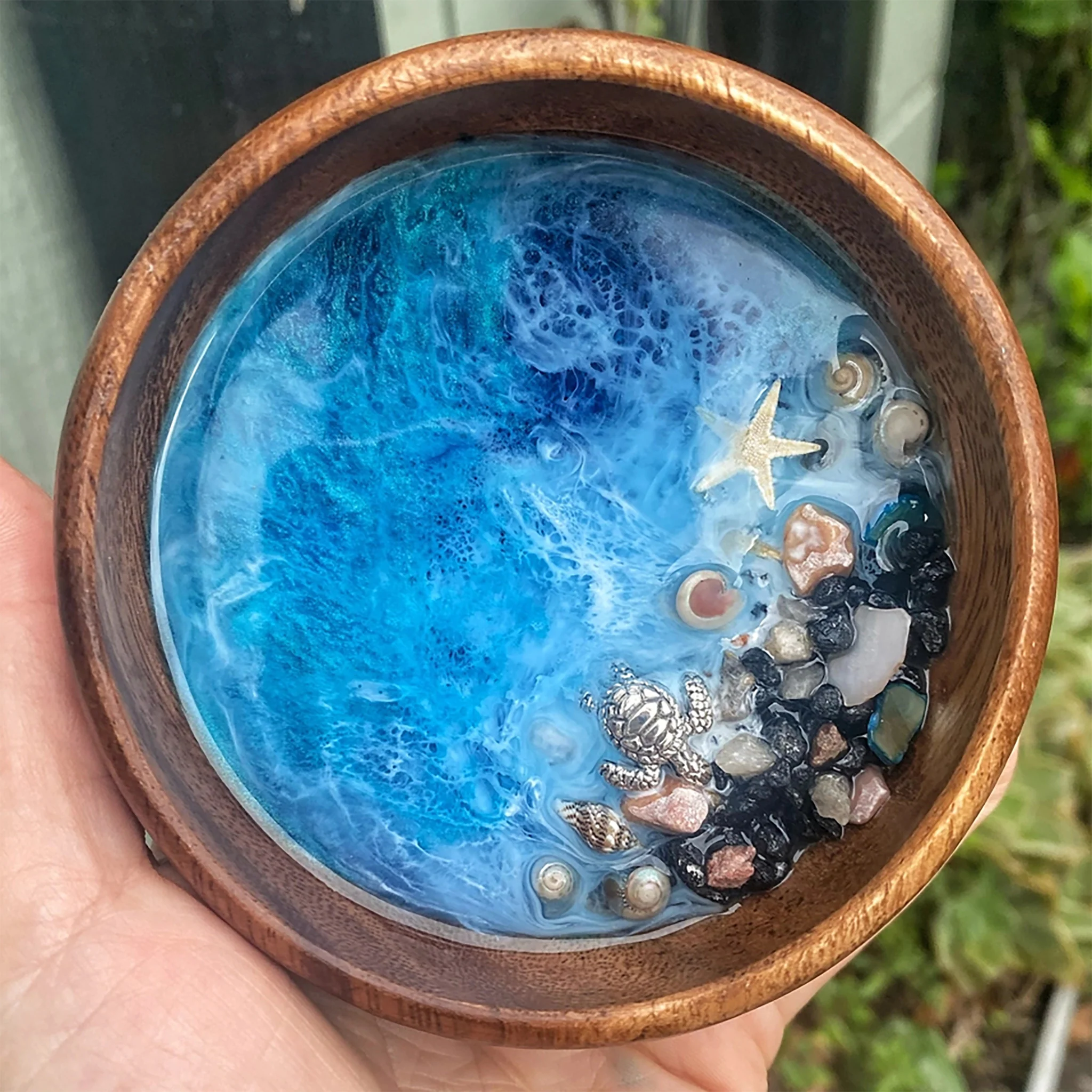 Round Honu Ocean Jewelry Dish - Image 8