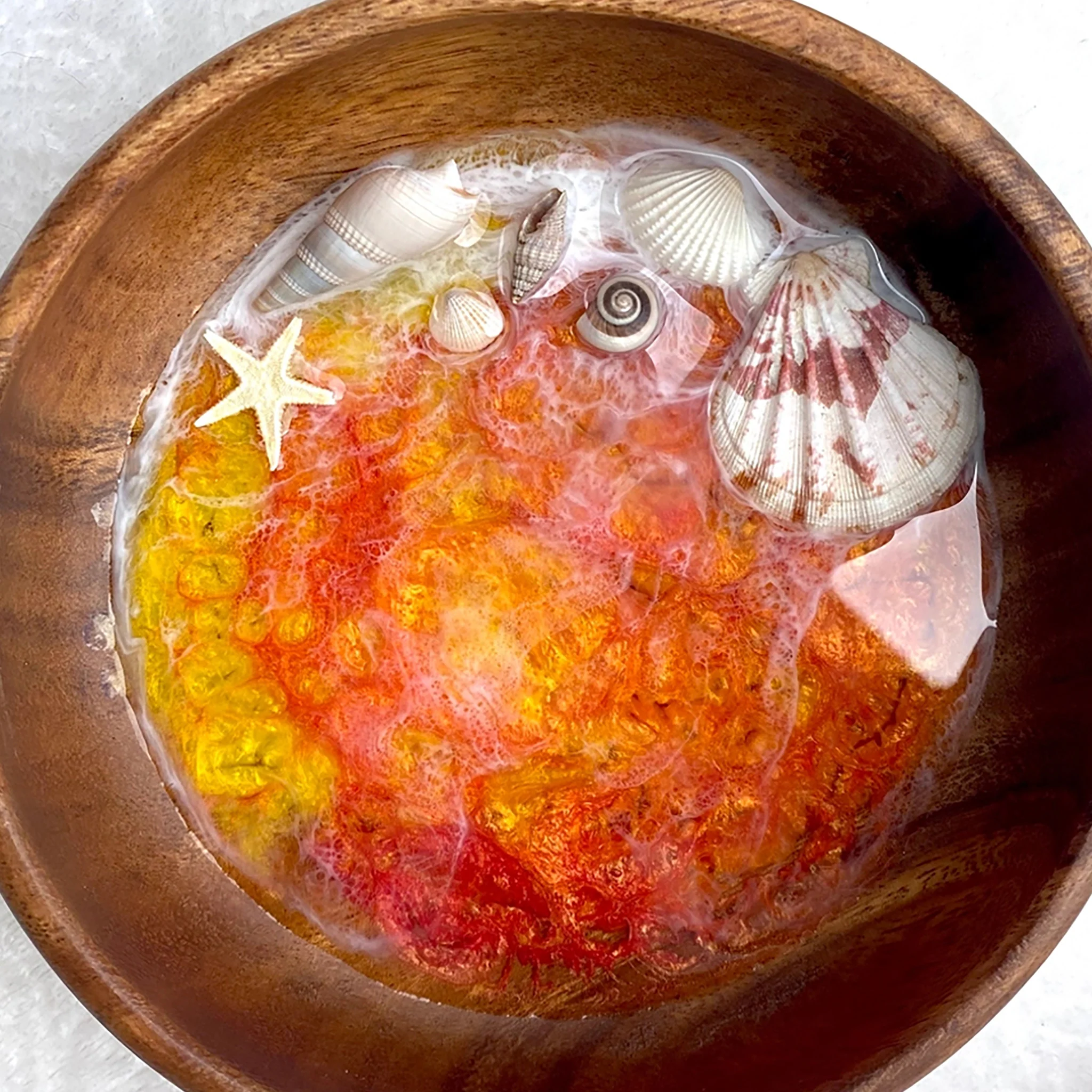 Round Sunset Jewelry Dish - Image 9