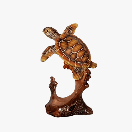 Sea Turtle Carving with Stand - Image 4