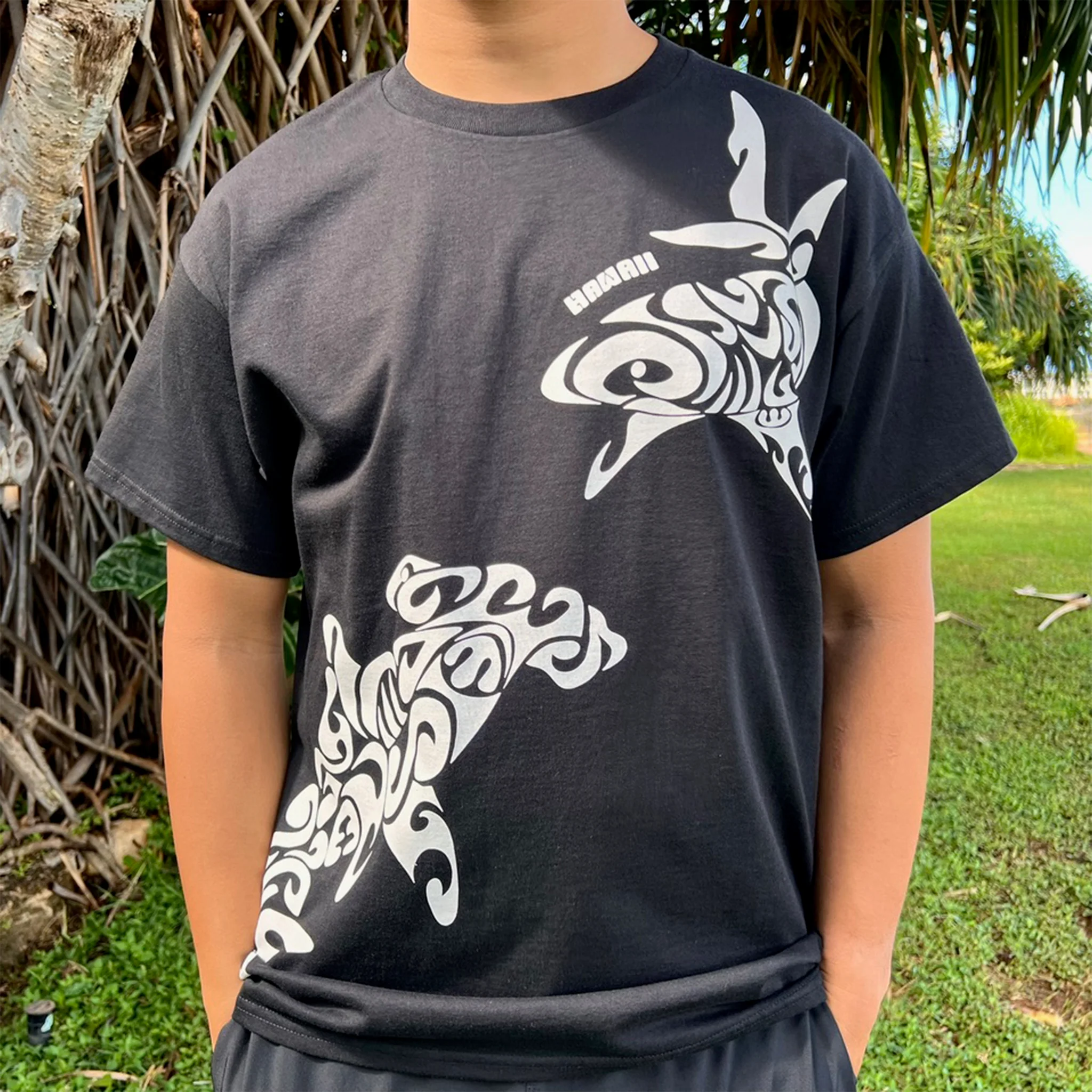 Tribal Shark Tee - Image 7
