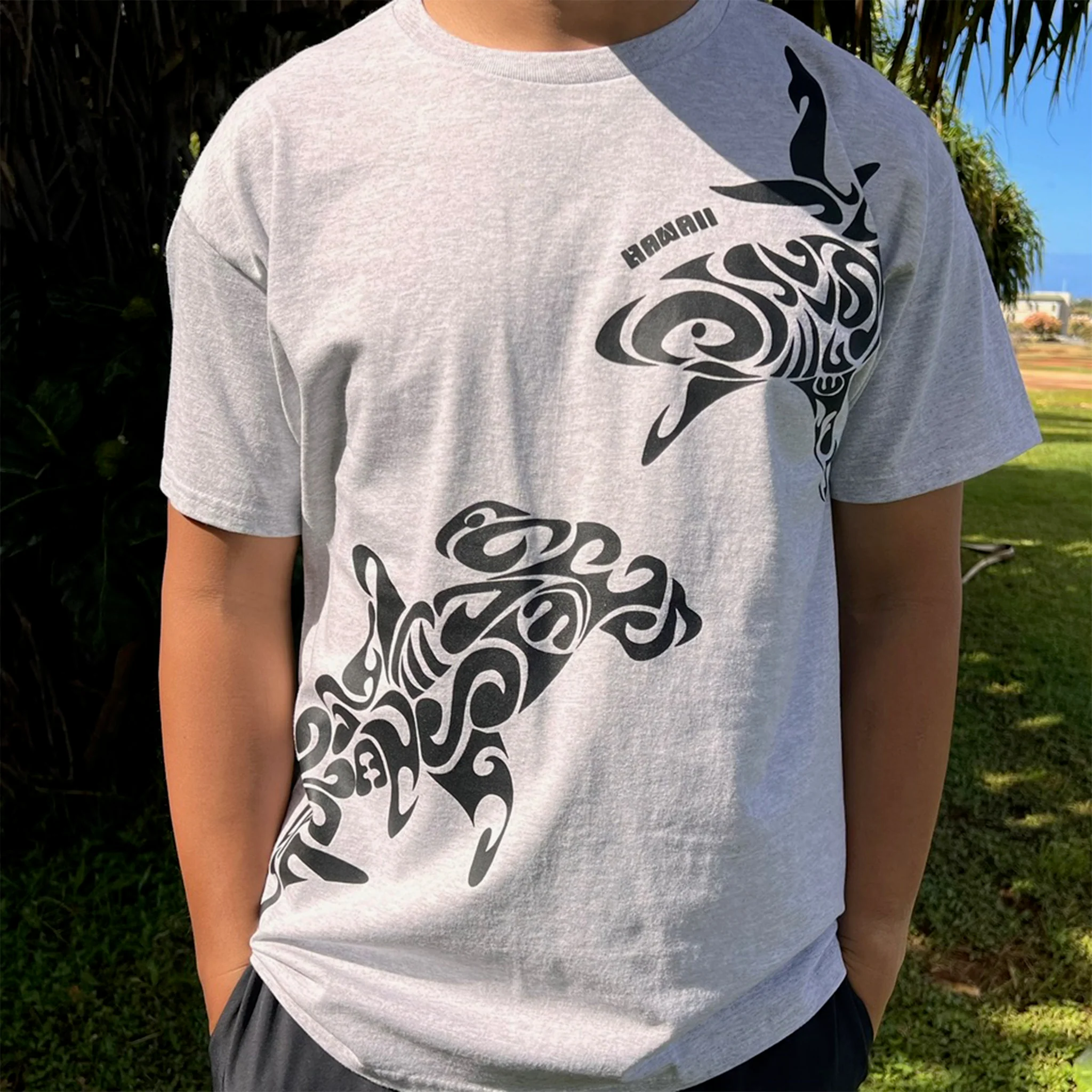 Tribal Shark Tee - Image 9