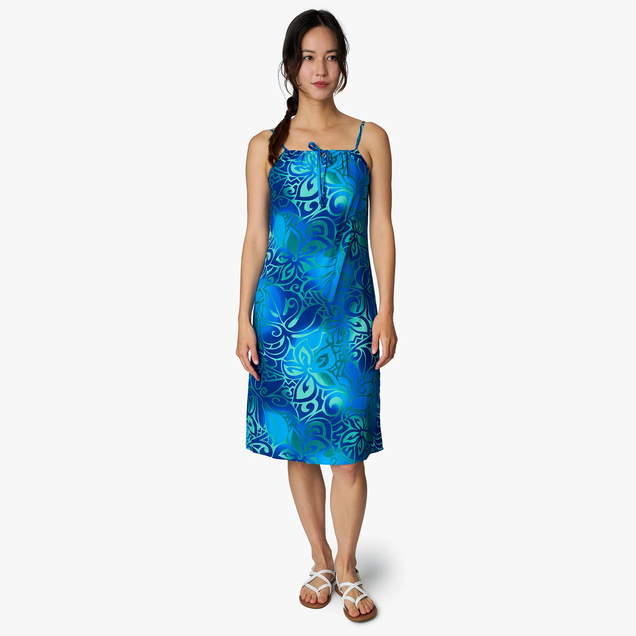 Tribal Tiare Dress with Front Tie Strap - Image 10