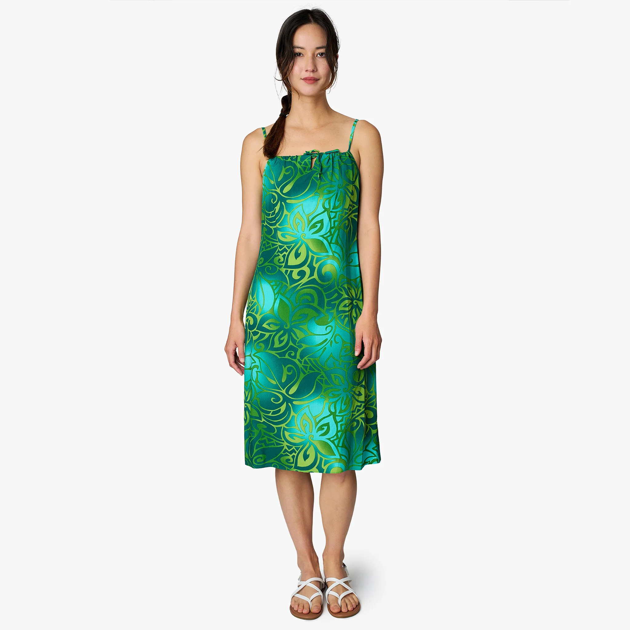 Tribal Tiare Dress with Front Tie Strap - Image 4