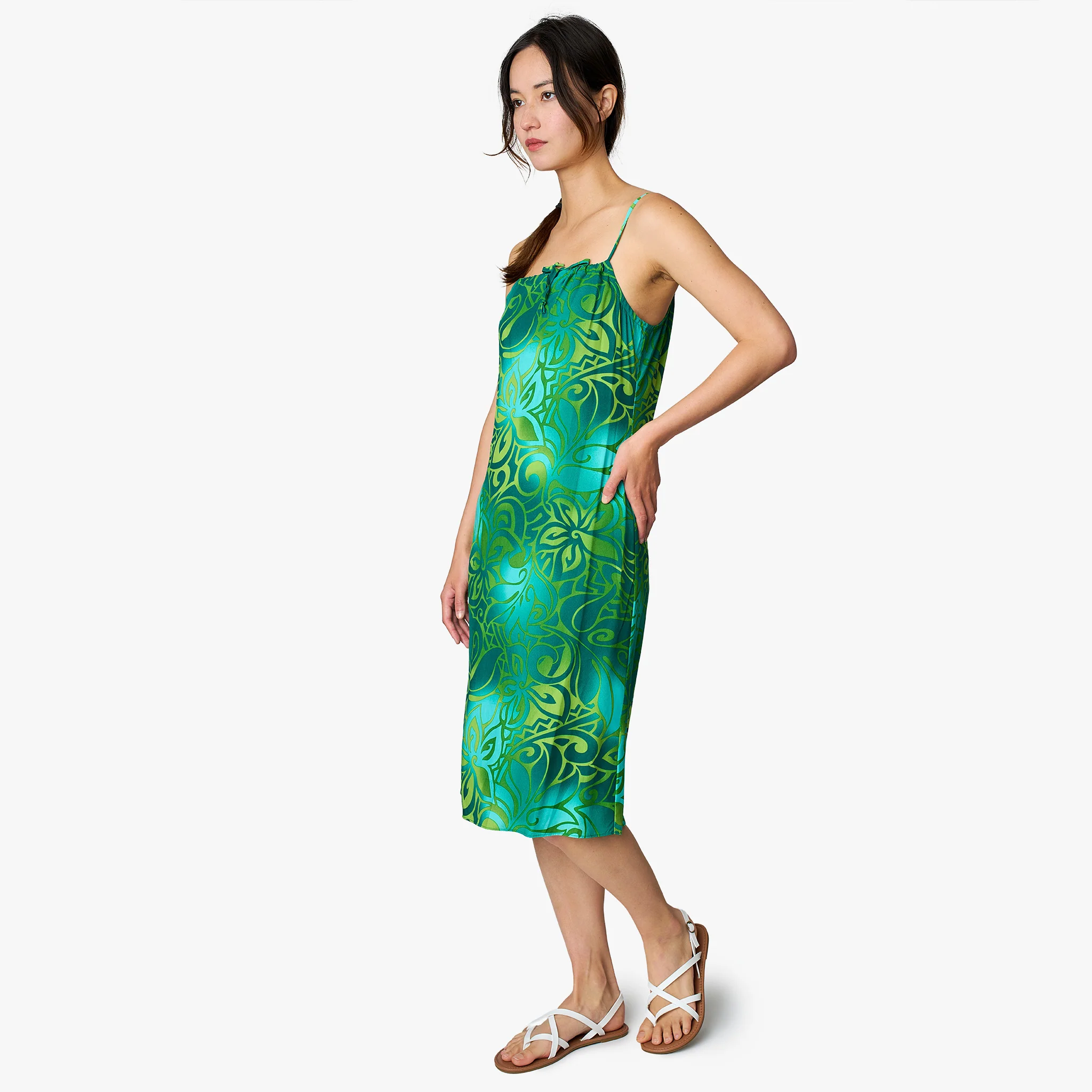 Tribal Tiare Dress with Front Tie Strap - Image 5