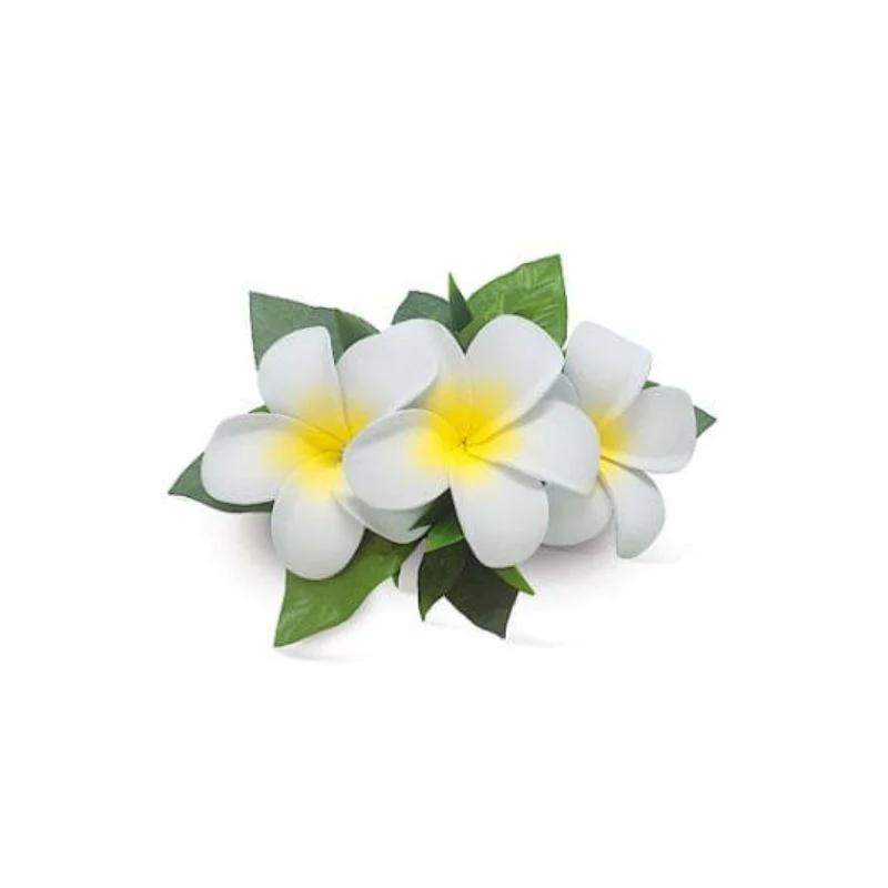 Triple Plumeria Hair Clip - Image 2
