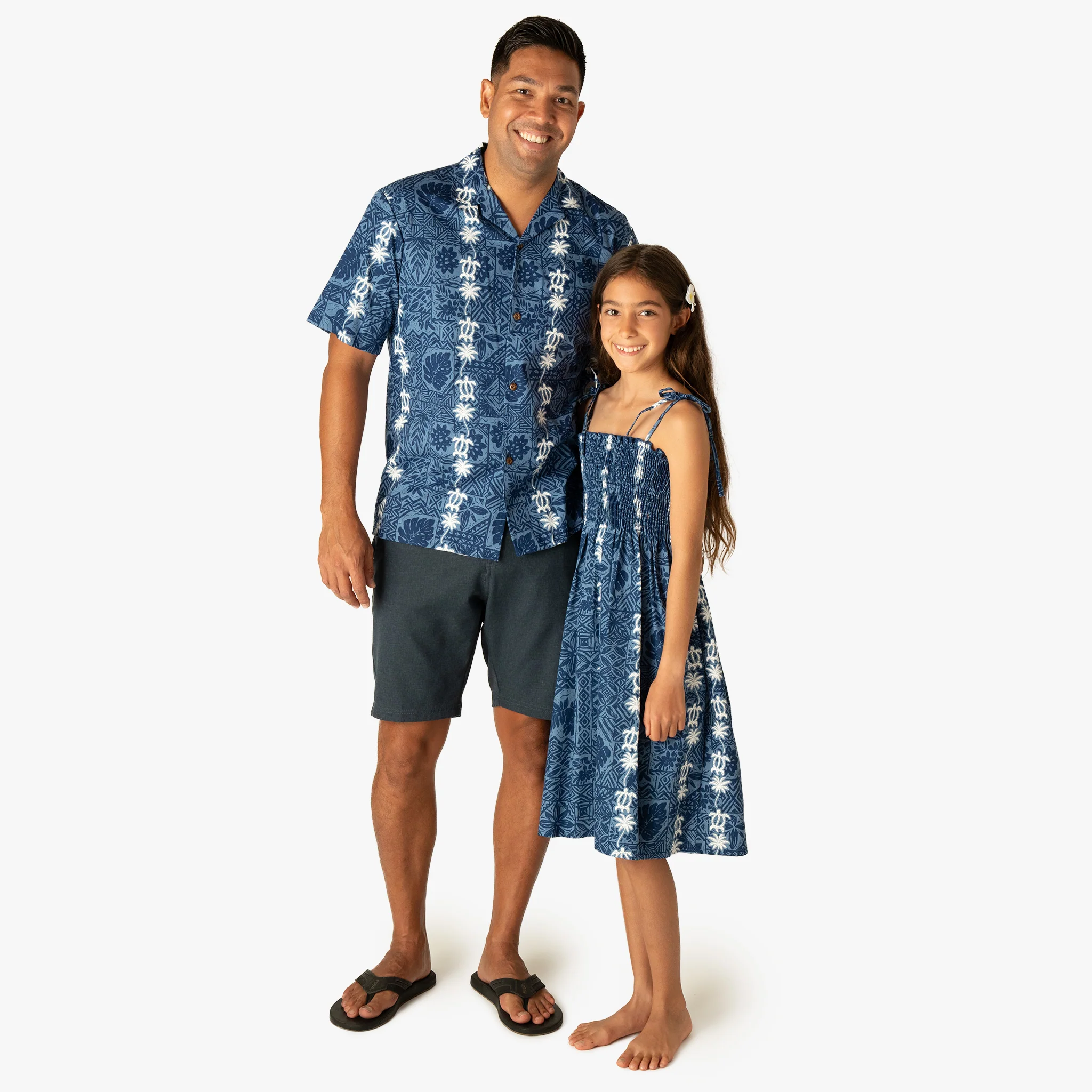 Turtle Panel Girls Smock Dress - Image 2