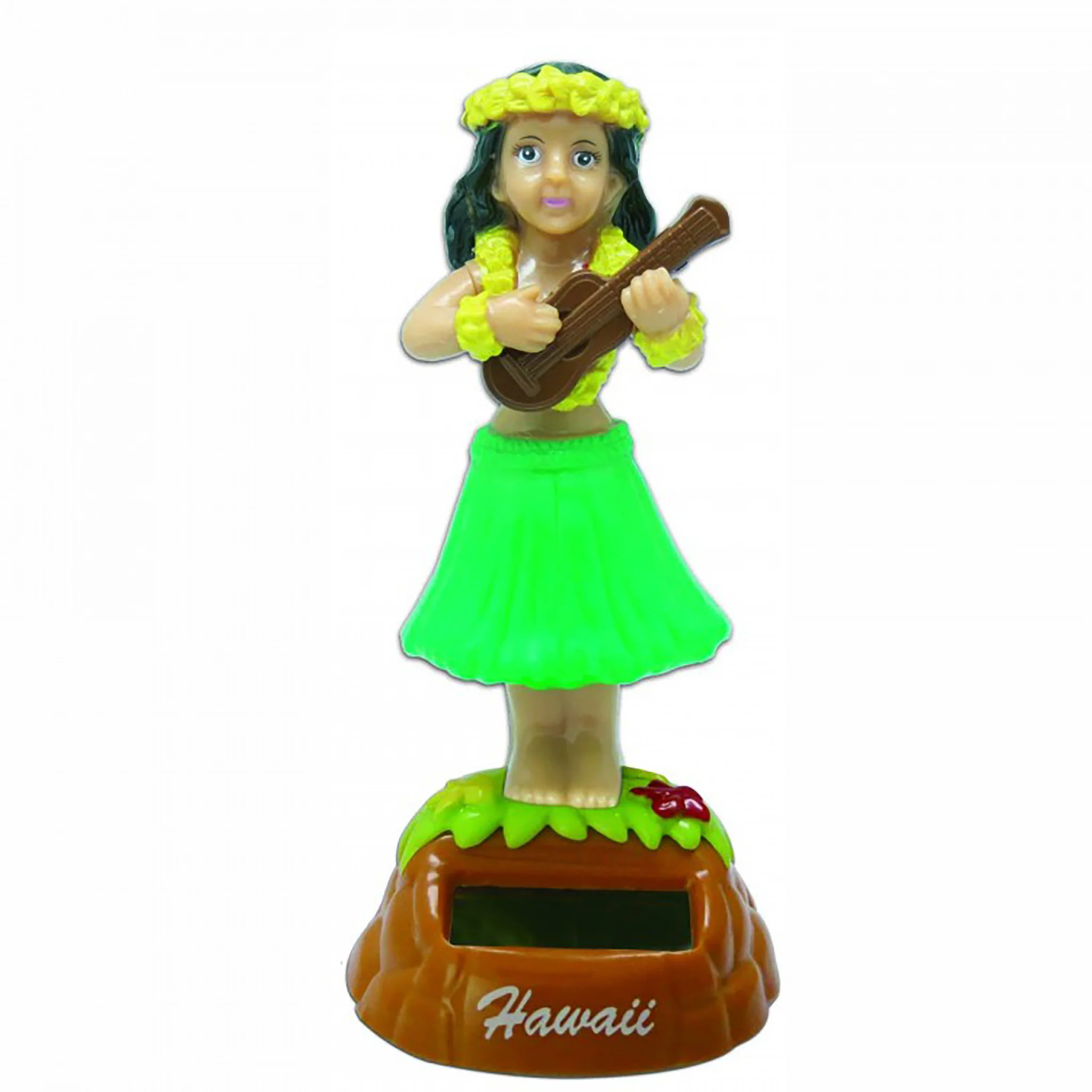 Wahine with Ukulele Solar Dashboard Doll - Image 7
