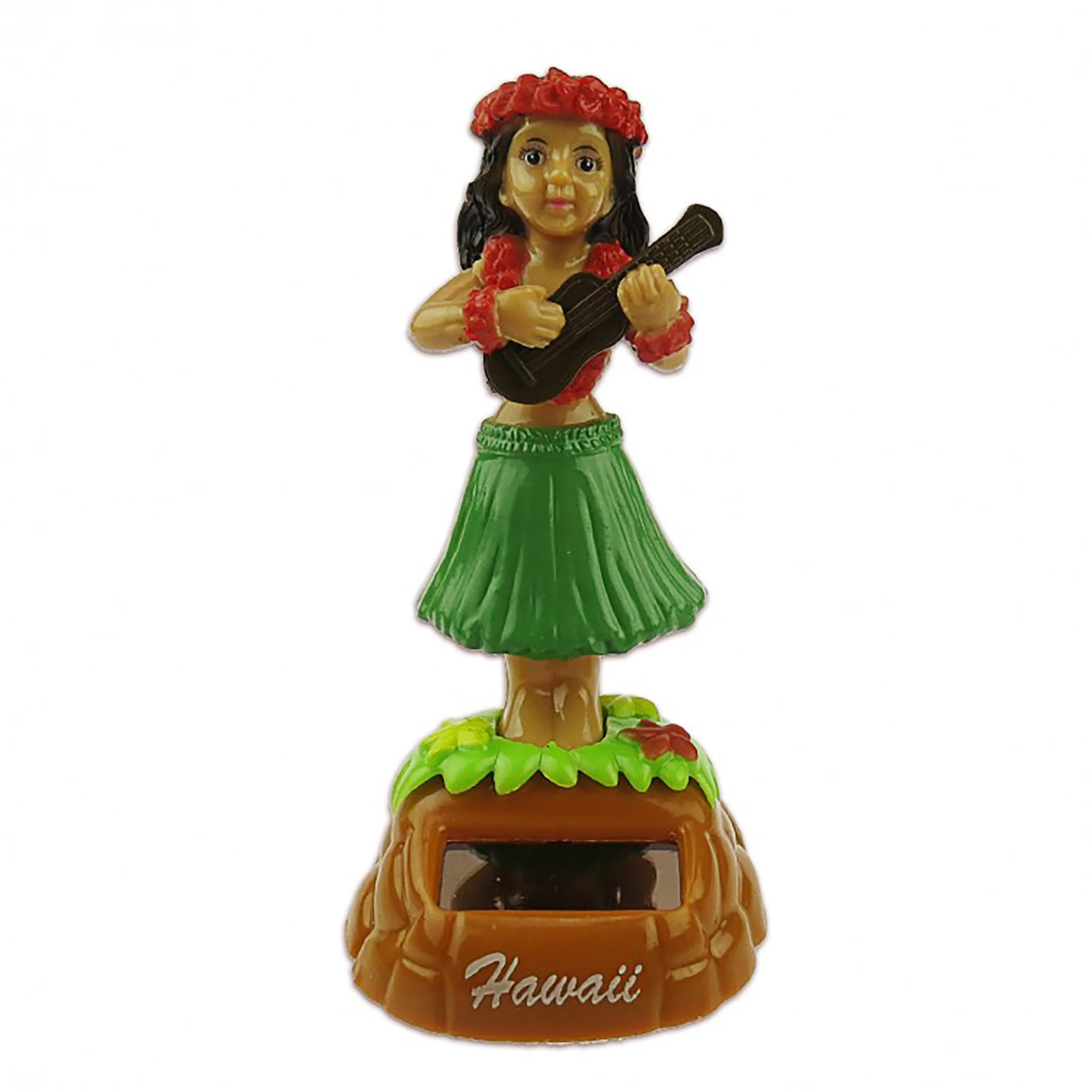 Wahine with Ukulele Solar Dashboard Doll - Image 8