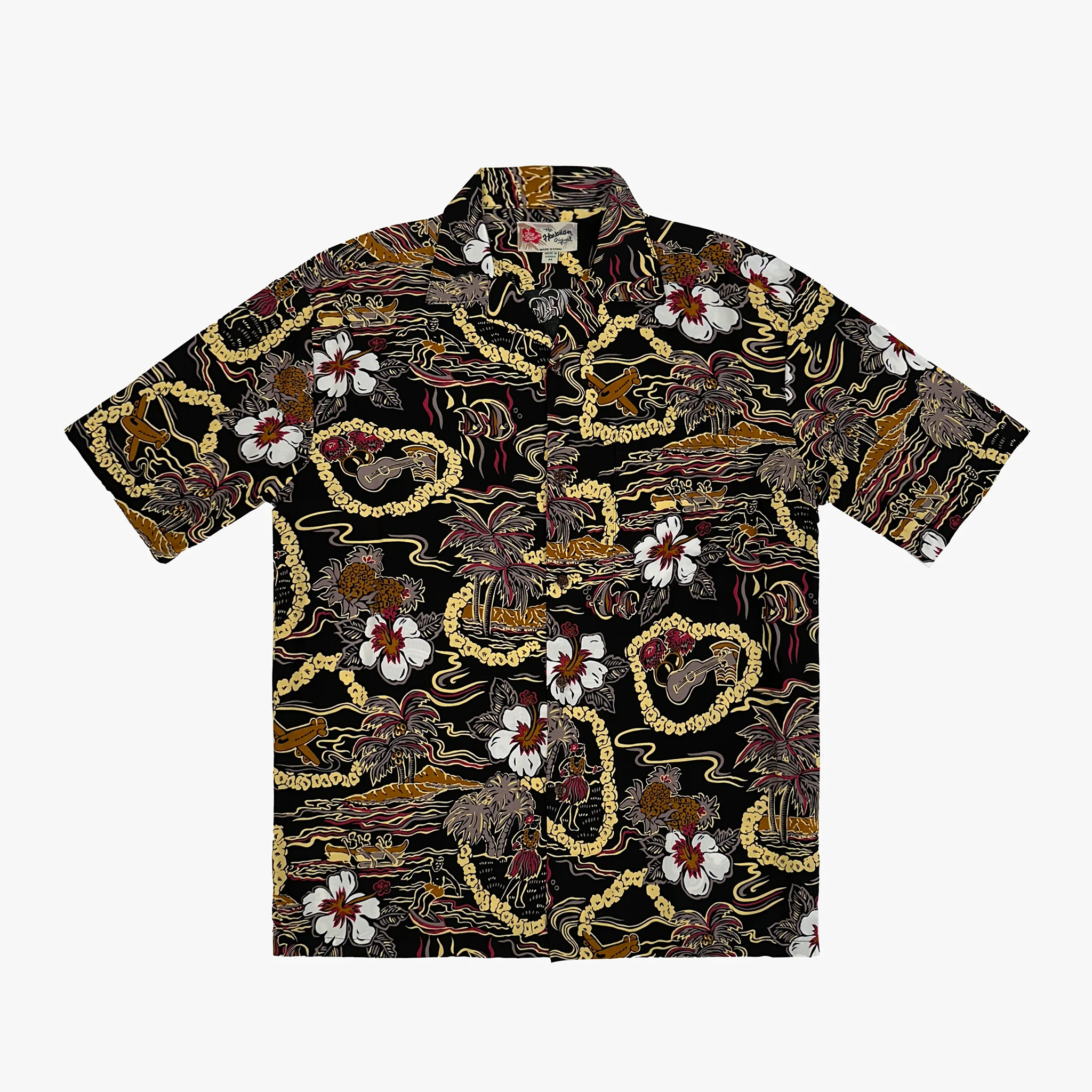 Vintage Scenic Aloha Shirt - Image 4