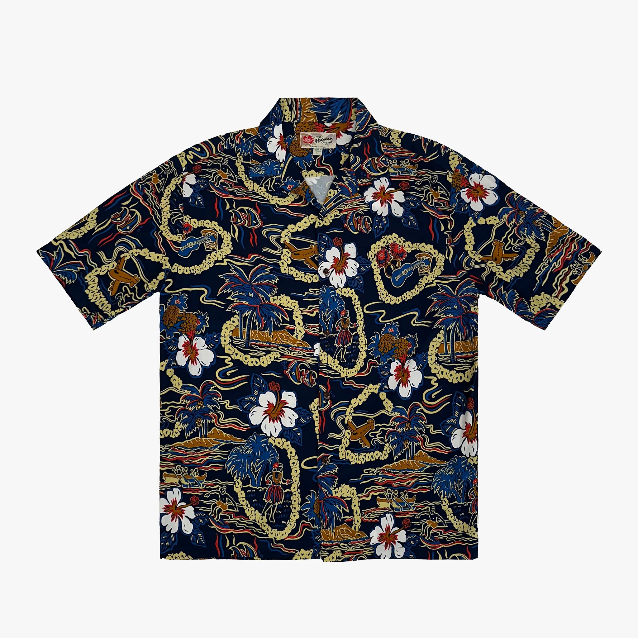 Vintage Scenic Aloha Shirt - Image 8