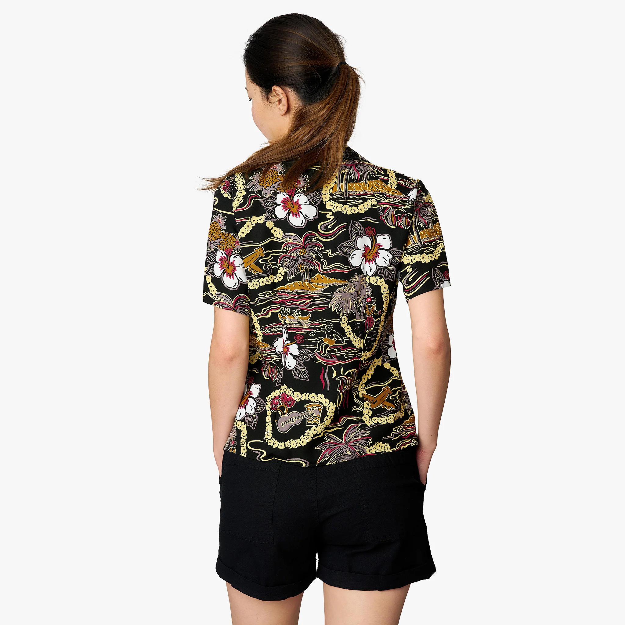 Vintage Scenic Camp Blouse - Image 3