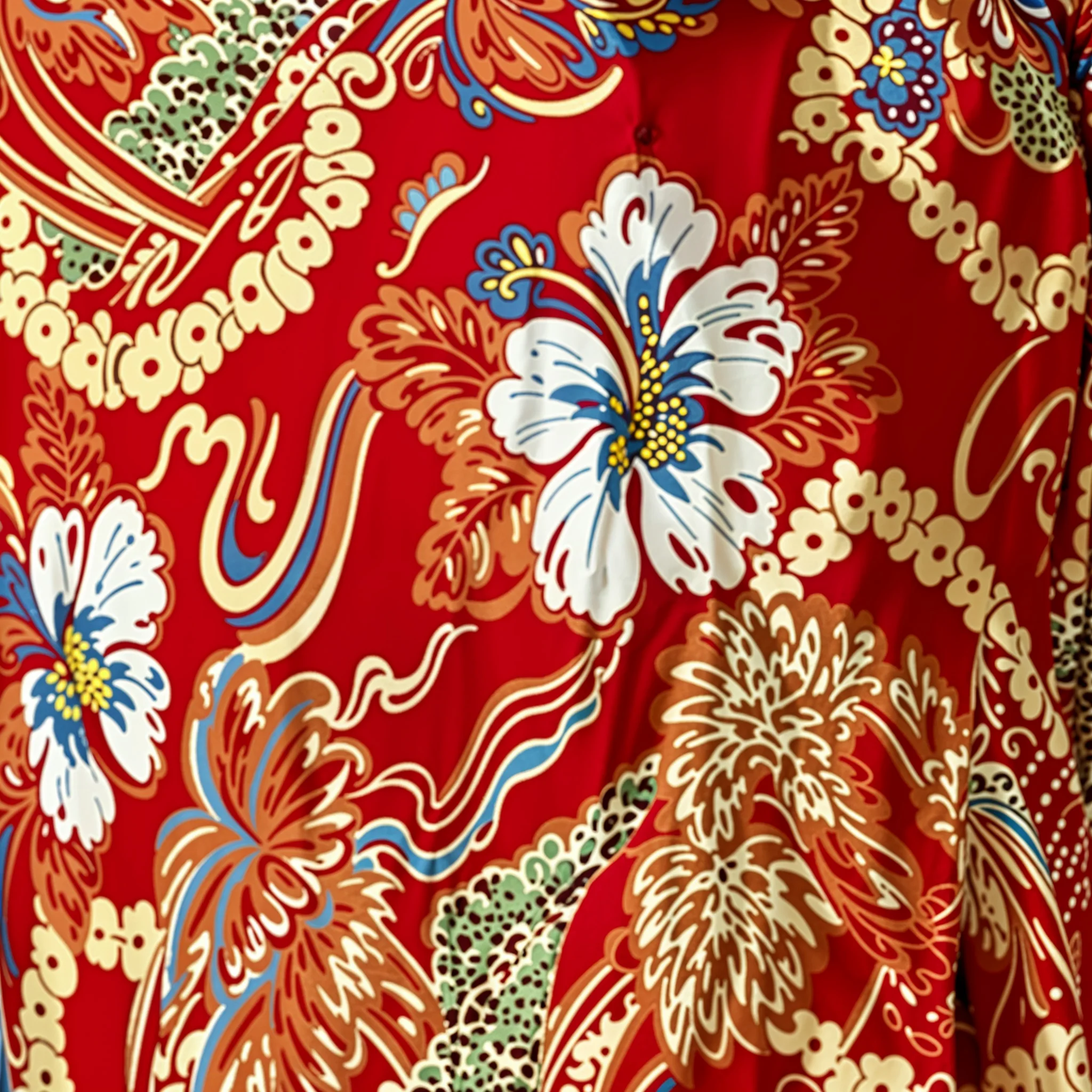 Vintage Scenic Camp Blouse - Image 5