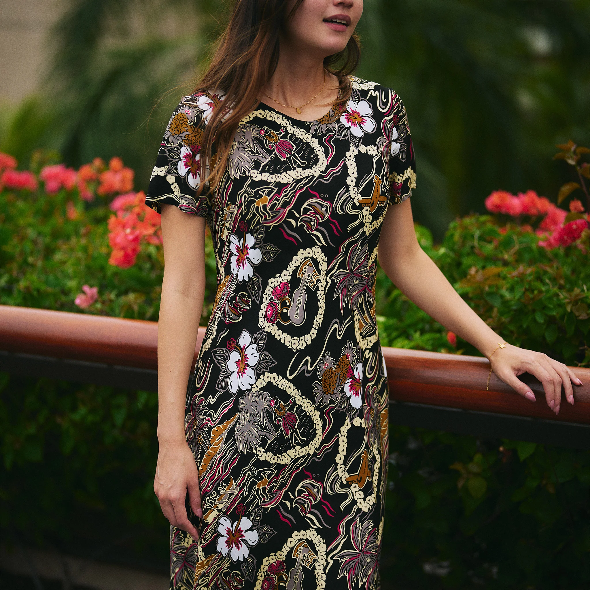 Vintage Scenic Short Dress - Image 2