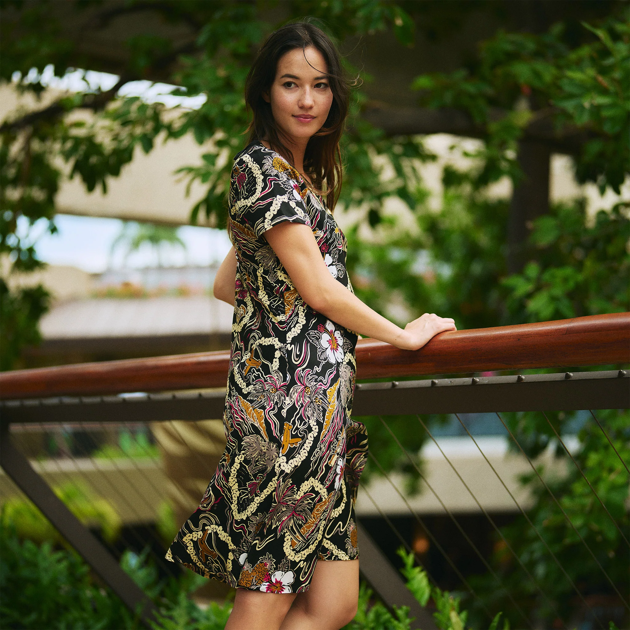Vintage Scenic Short Dress - Image 5